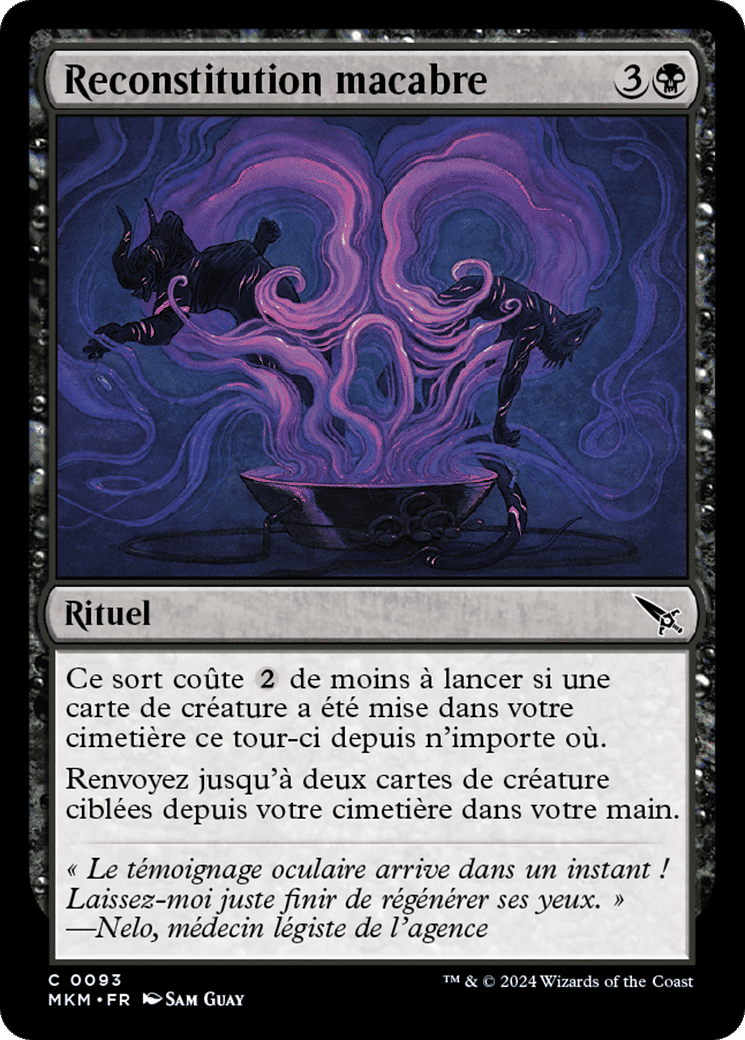 Reconstitution macabre — Murders at Karlov Manor — Magic: The Gathering