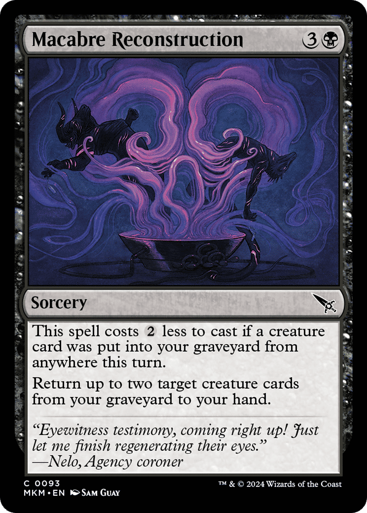 Macabre Reconstruction — Murders at Karlov Manor — Magic: The Gathering