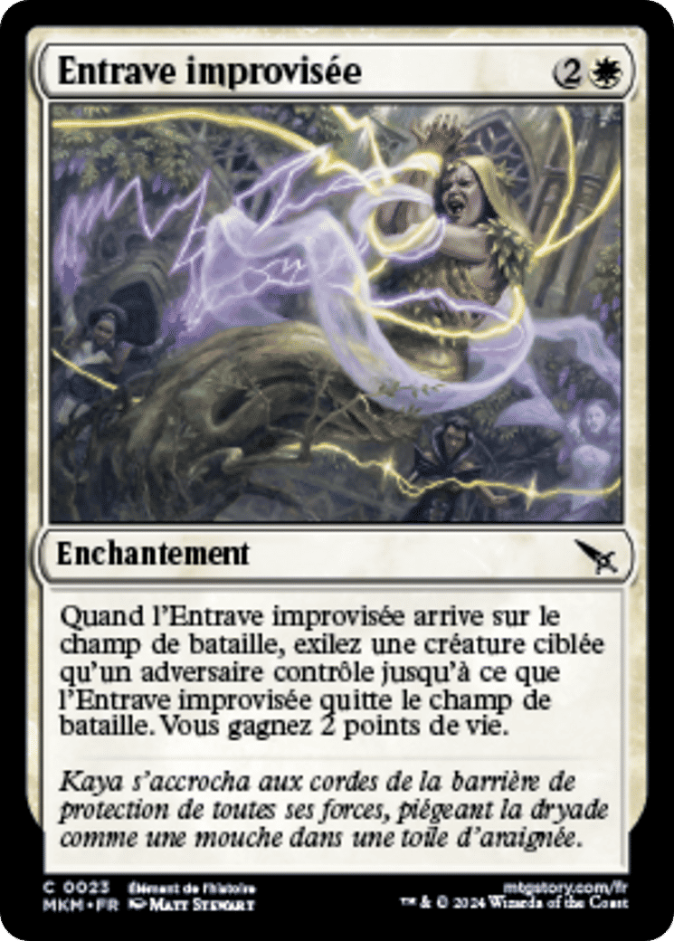 Entrave improvisée — Murders at Karlov Manor — Magic: The Gathering