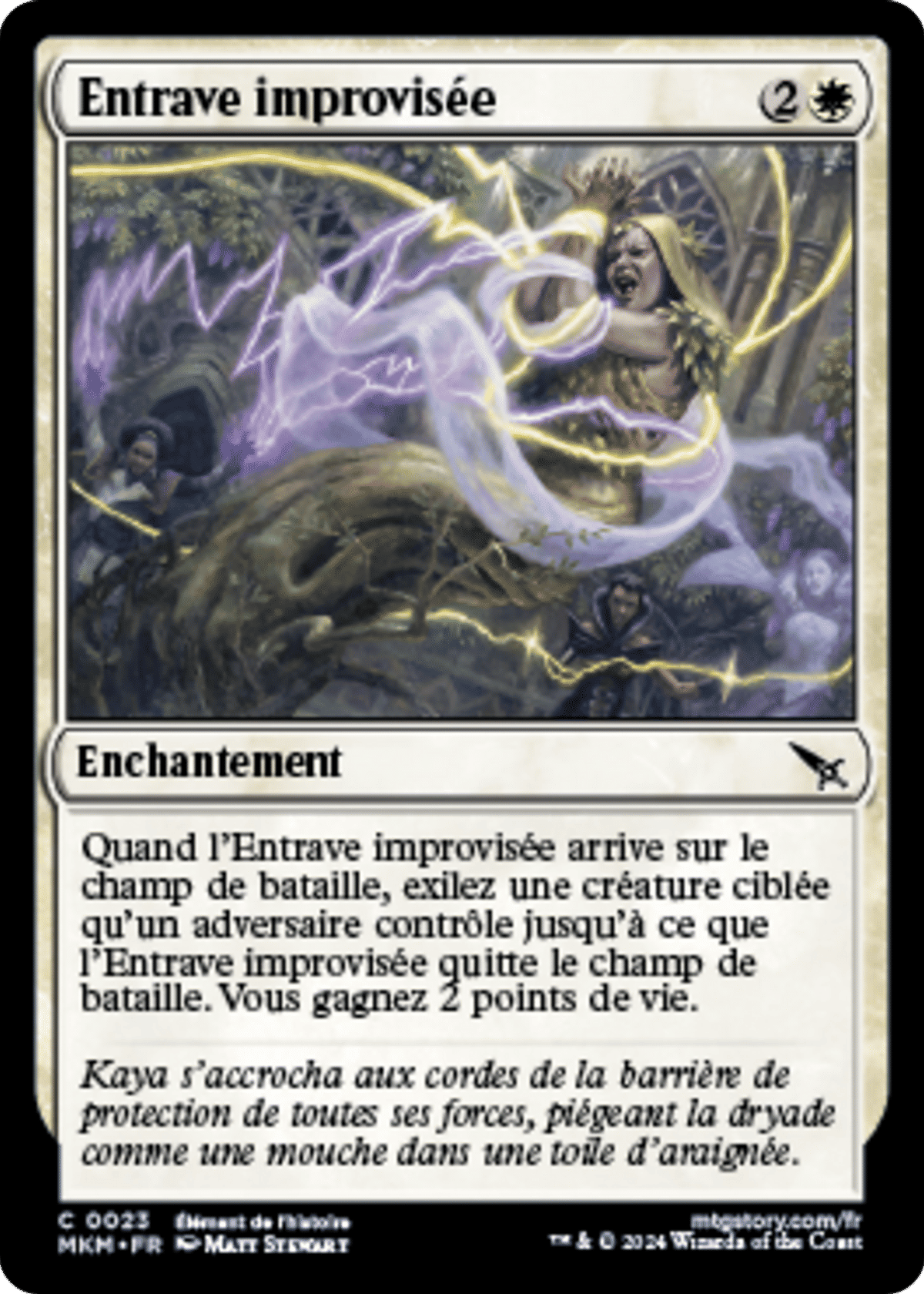 Entrave improvisée from Murders at Karlov Manor - Magic: The Gathering
