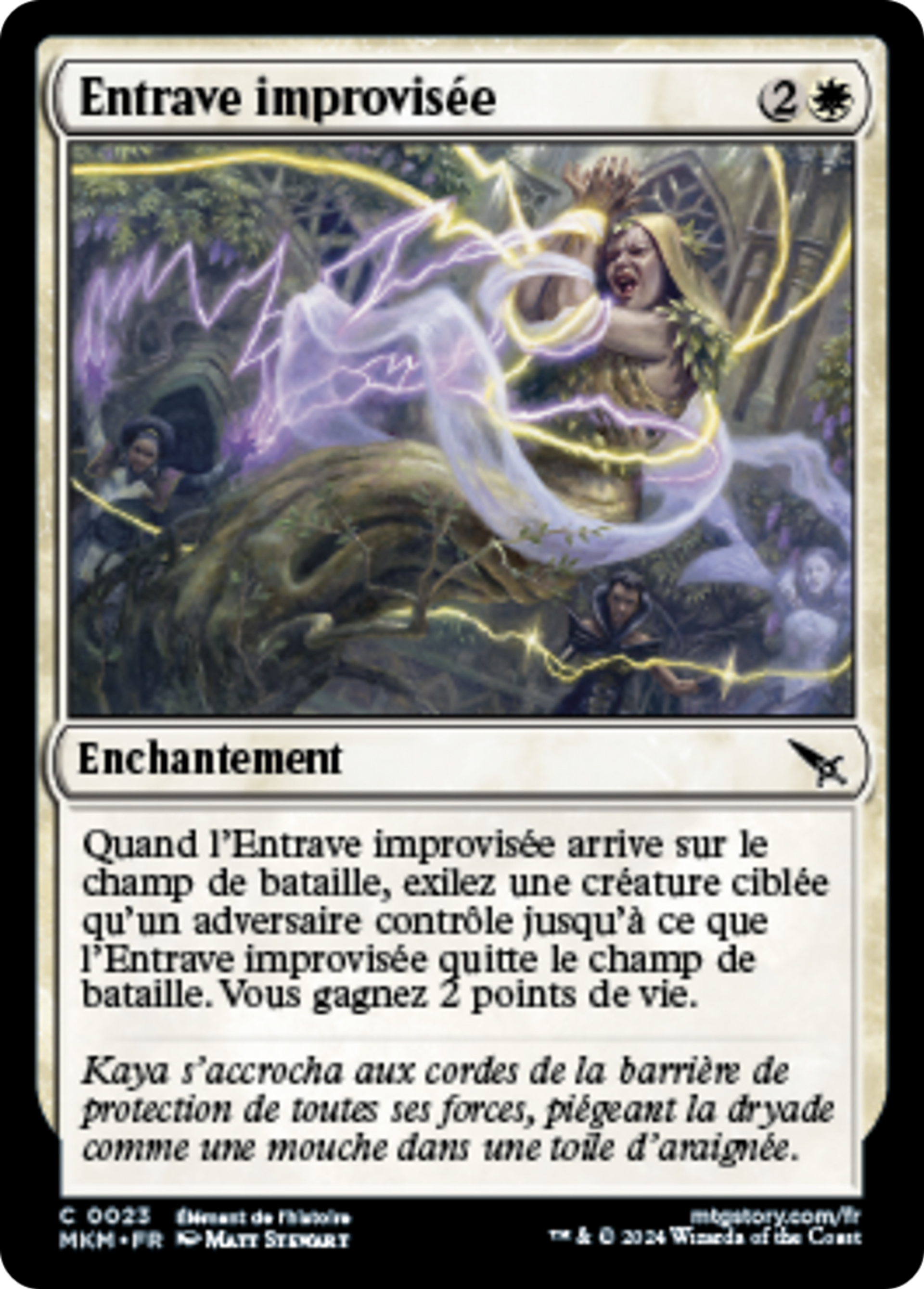 Entrave improvisée — Murders at Karlov Manor — Magic: The Gathering