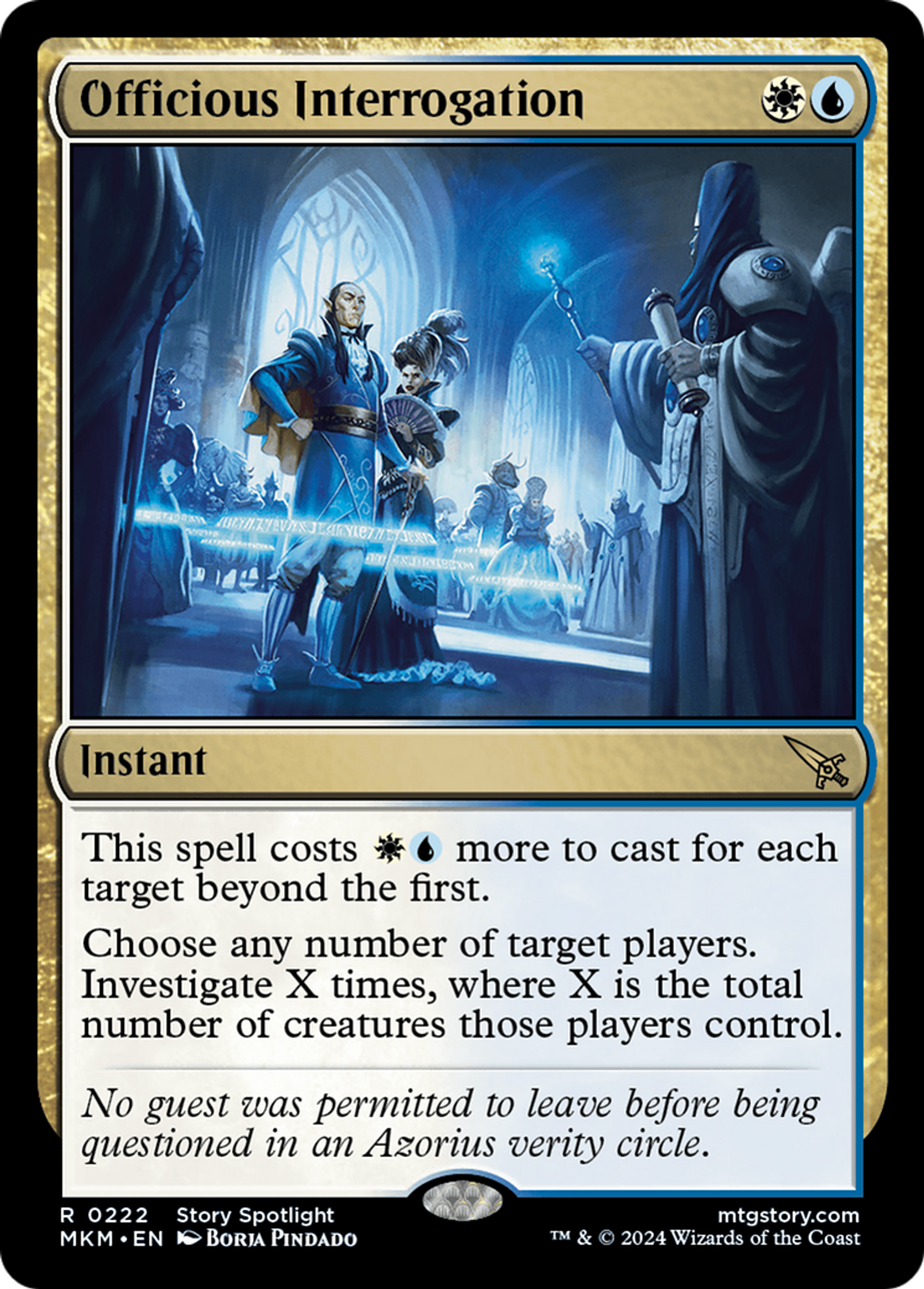Officious Interrogation — Murders at Karlov Manor — Magic: The Gathering