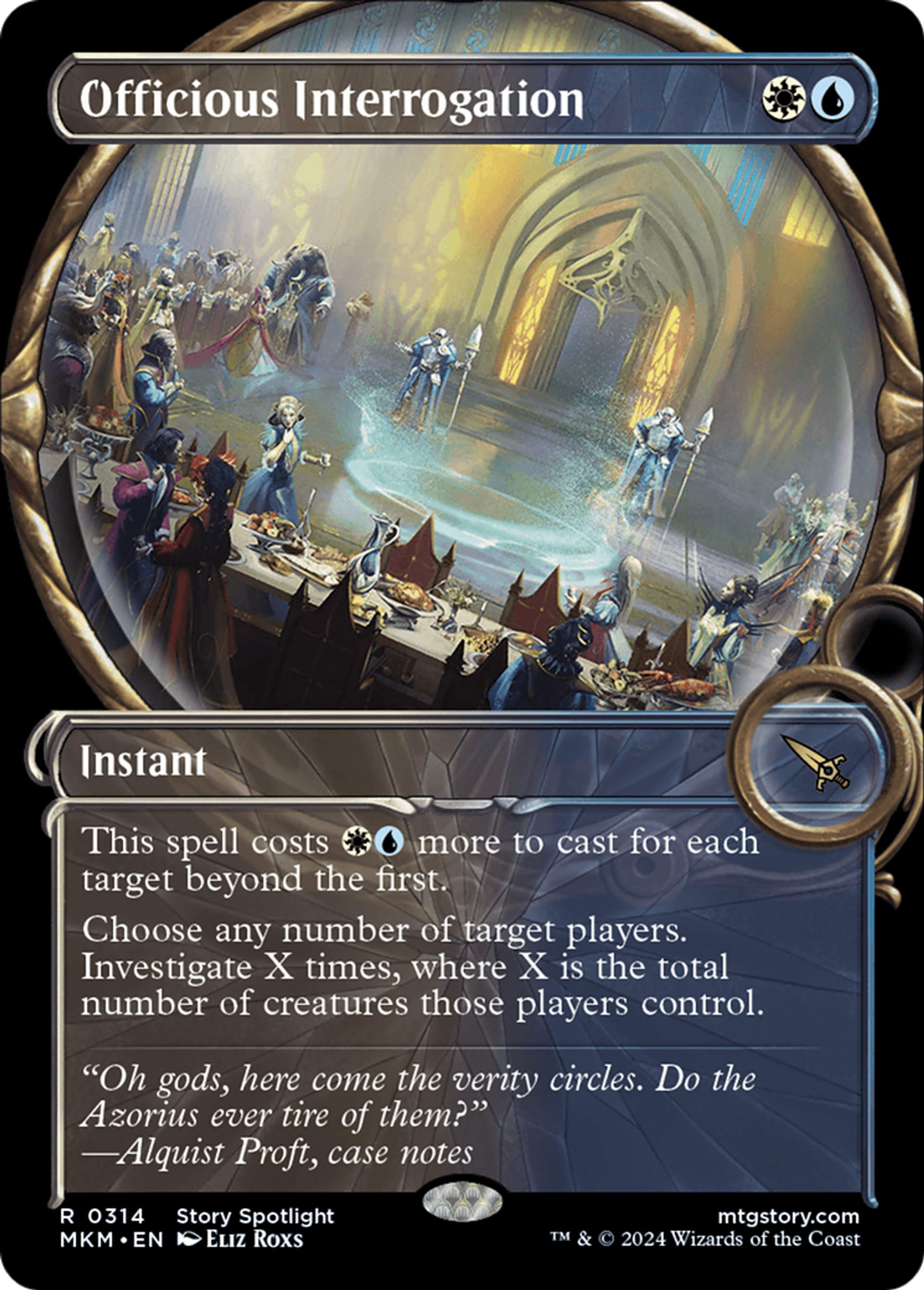 Officious Interrogation — Murders at Karlov Manor — Magic: The Gathering