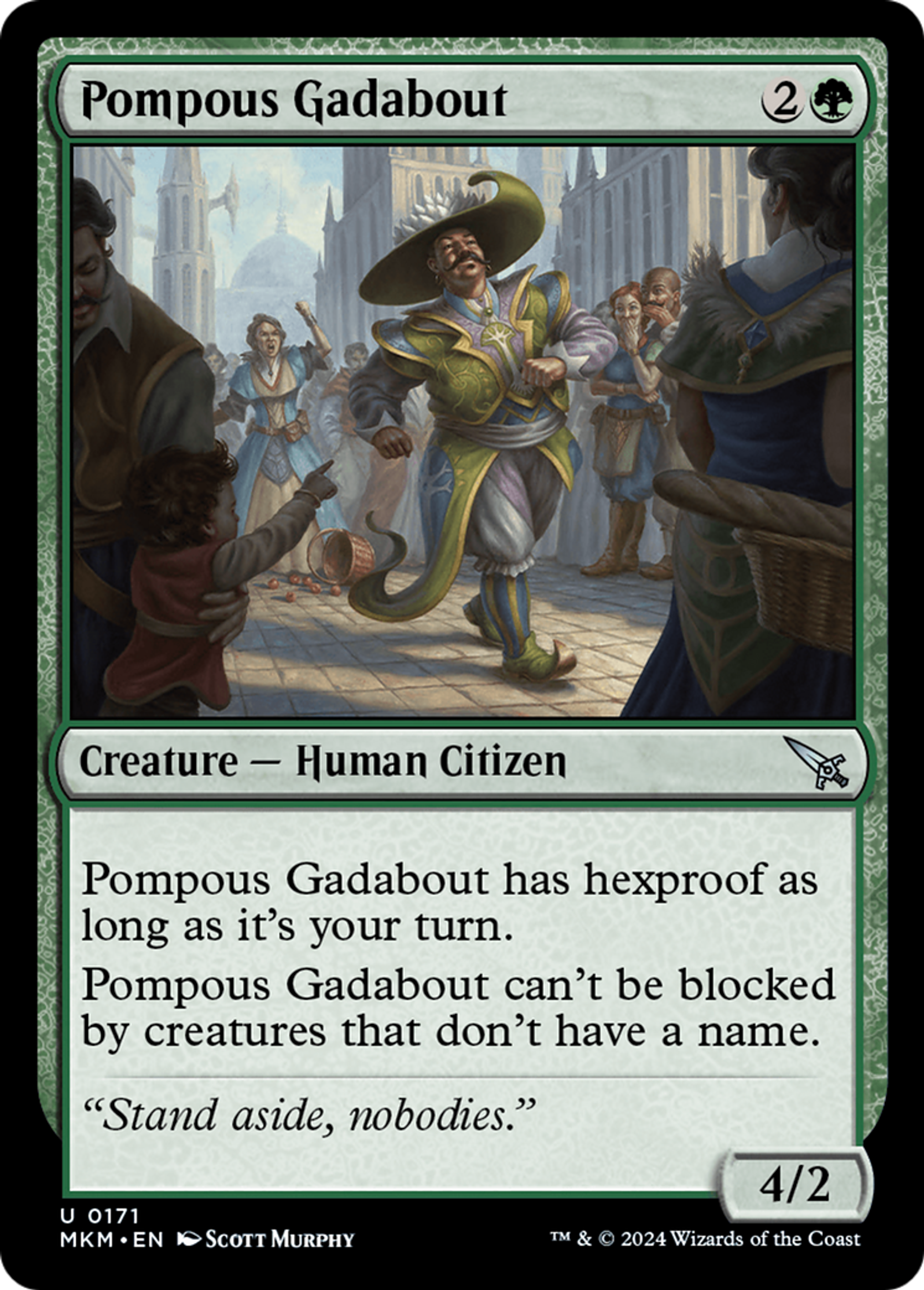 Vadrouilleur pompeux — Murders at Karlov Manor — Magic: The Gathering