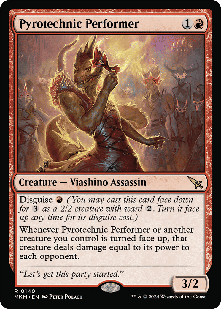 Pyrotechnic Performer — Murders at Karlov Manor — Magic: The Gathering