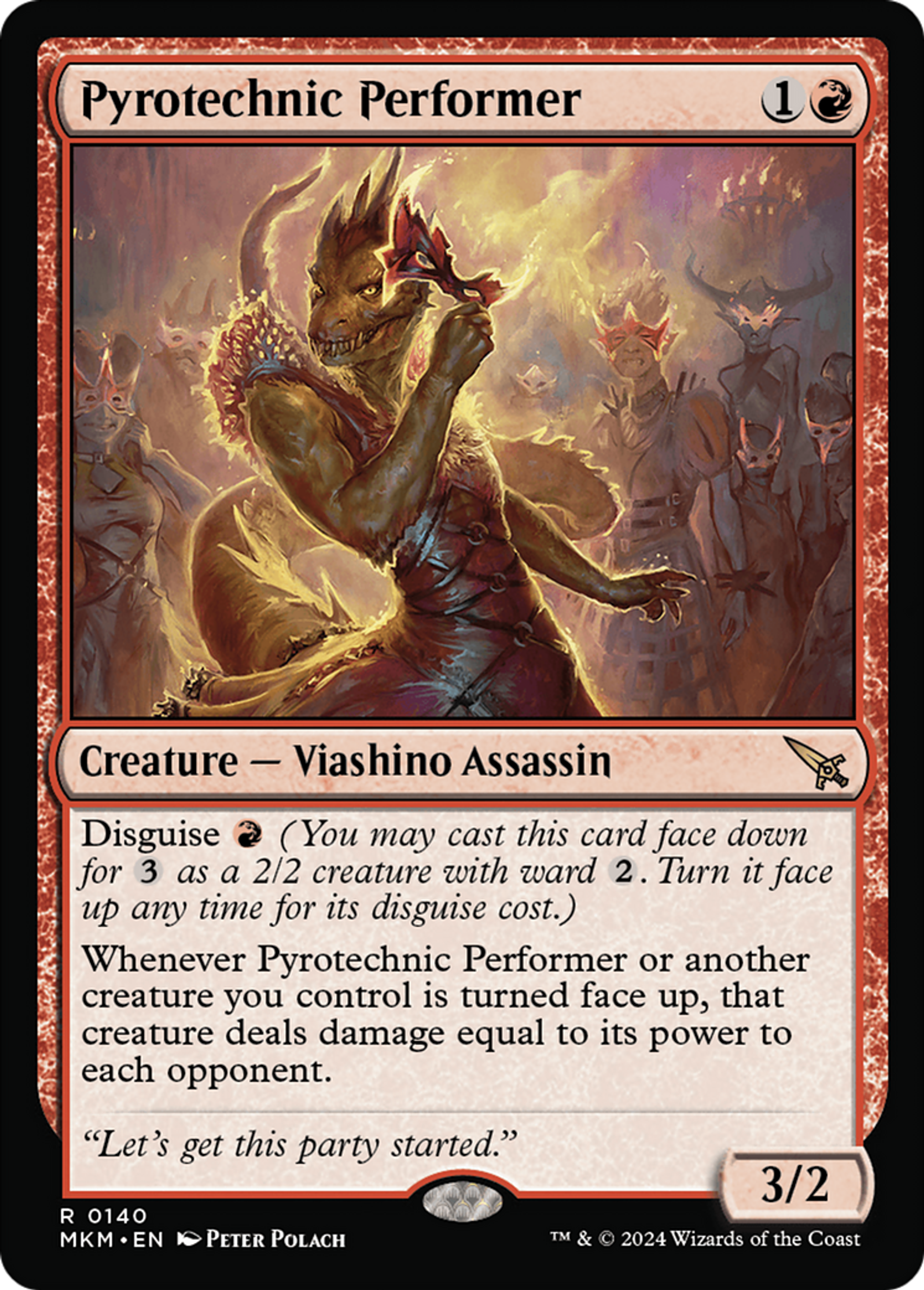 Pyrotechnic Performer — Murders at Karlov Manor — Magic: The Gathering