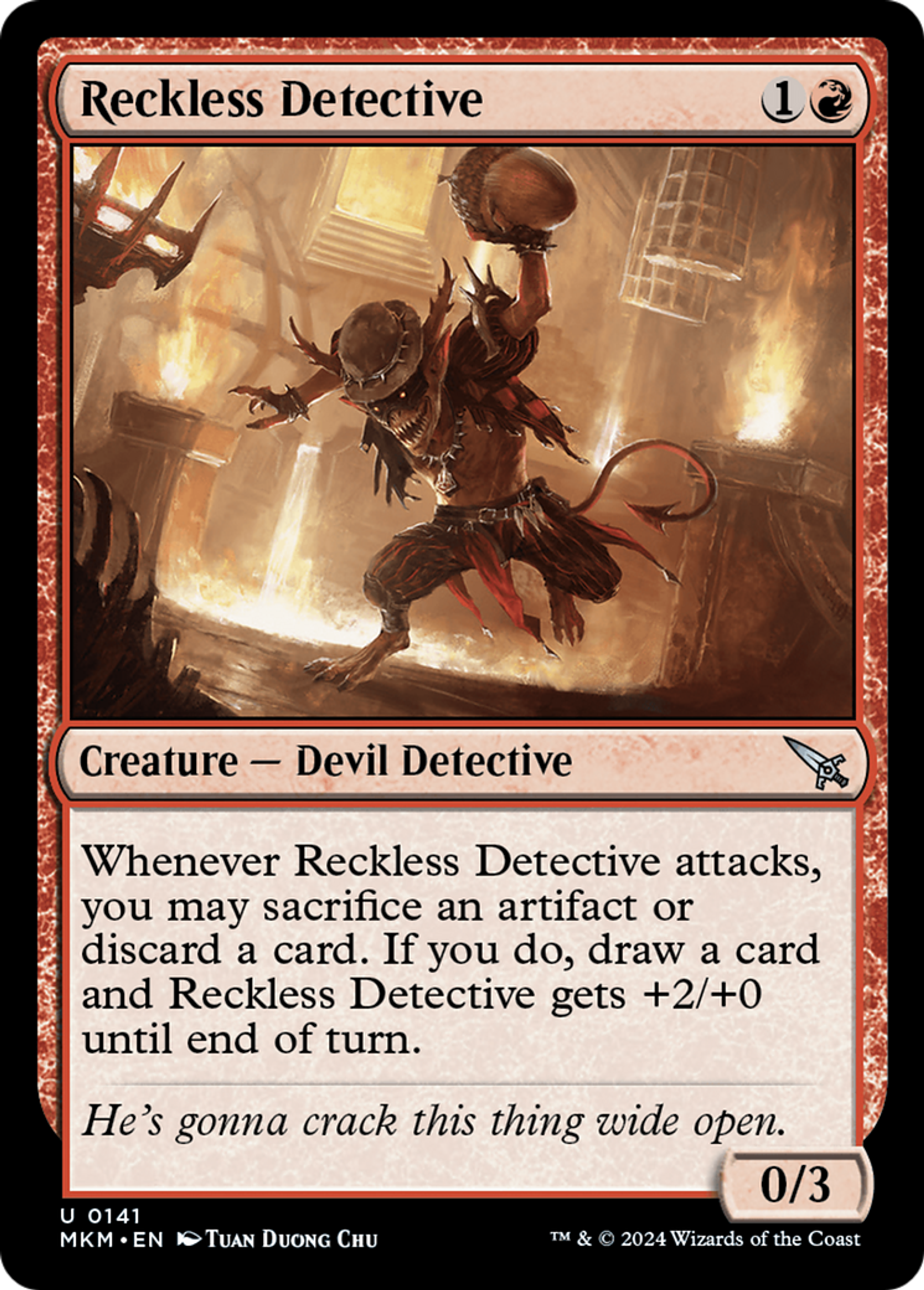 Reckless Detective — Murders at Karlov Manor — Magic: The Gathering