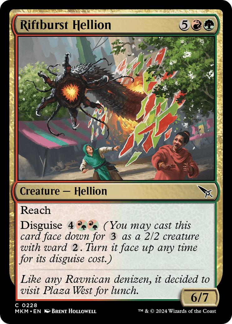 Riftburst Hellion — Murders at Karlov Manor — Magic: The Gathering