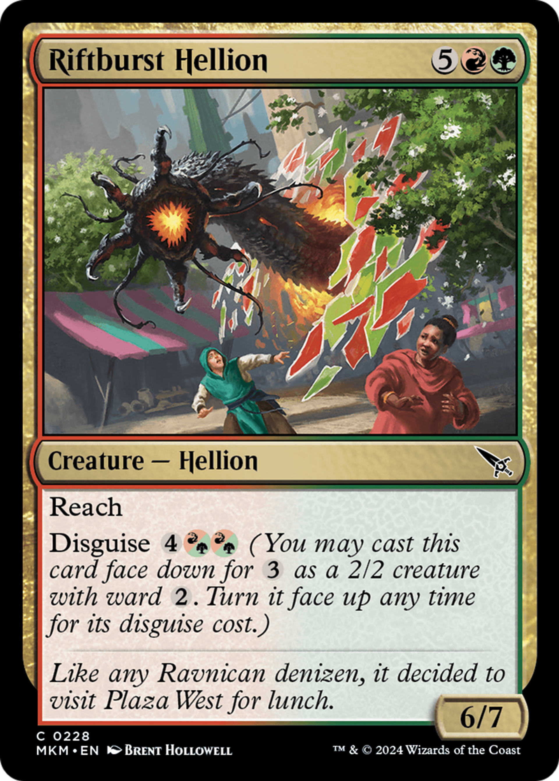 Monstruosité jaillisseuse de faille — Murders at Karlov Manor — Magic: The Gathering