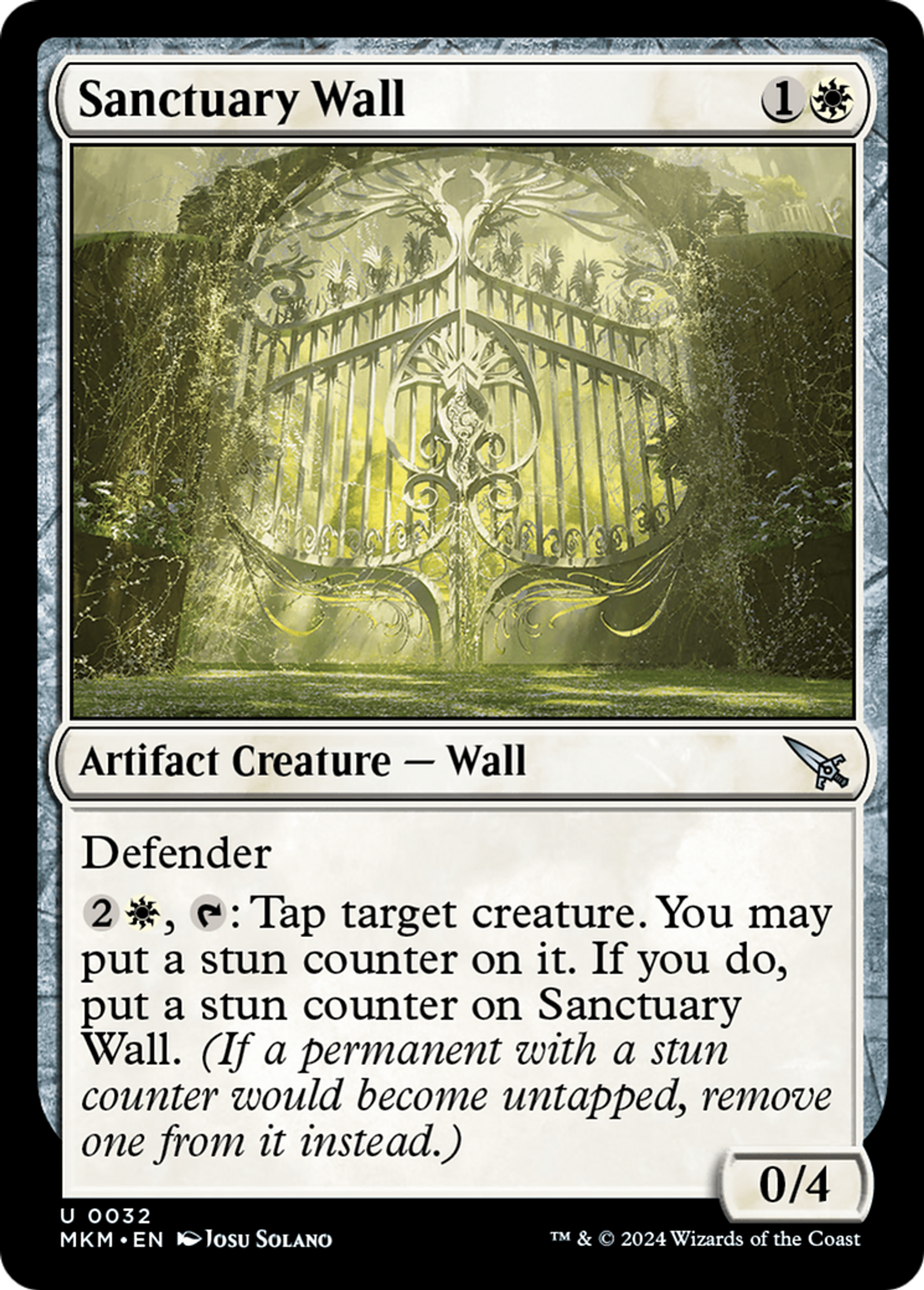 Sanctuary Wall — Murders at Karlov Manor — Magic: The Gathering