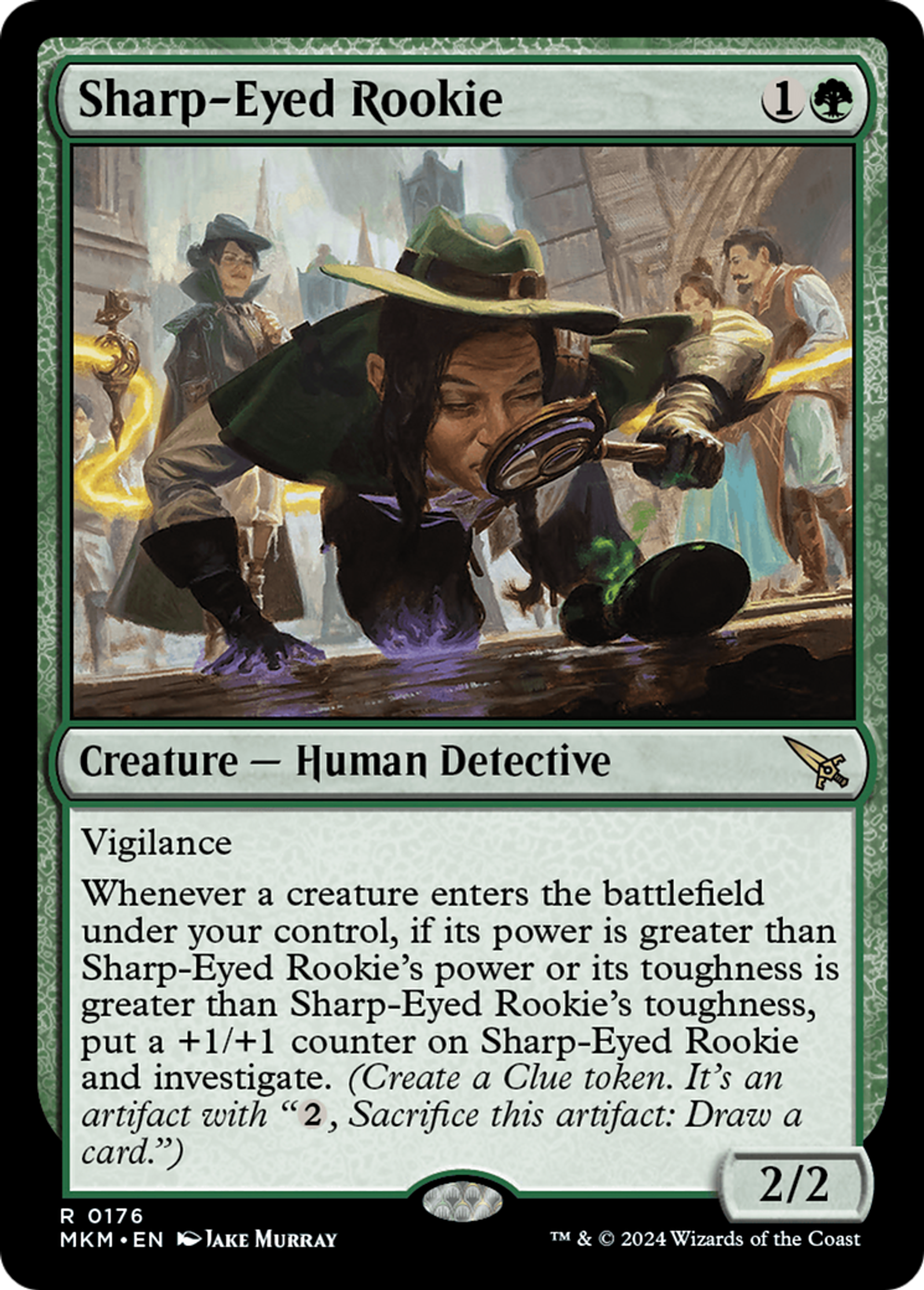 Sharp-Eyed Rookie — Murders at Karlov Manor — Magic: The Gathering