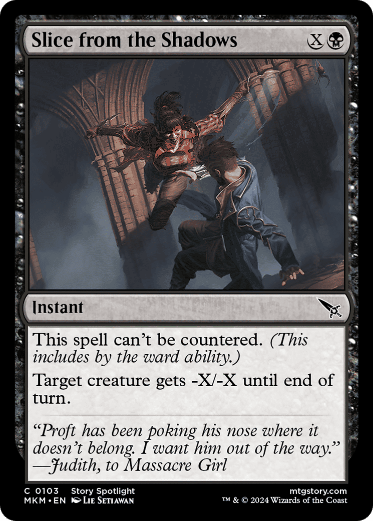 Slice from the Shadows — Murders at Karlov Manor — Magic: The Gathering