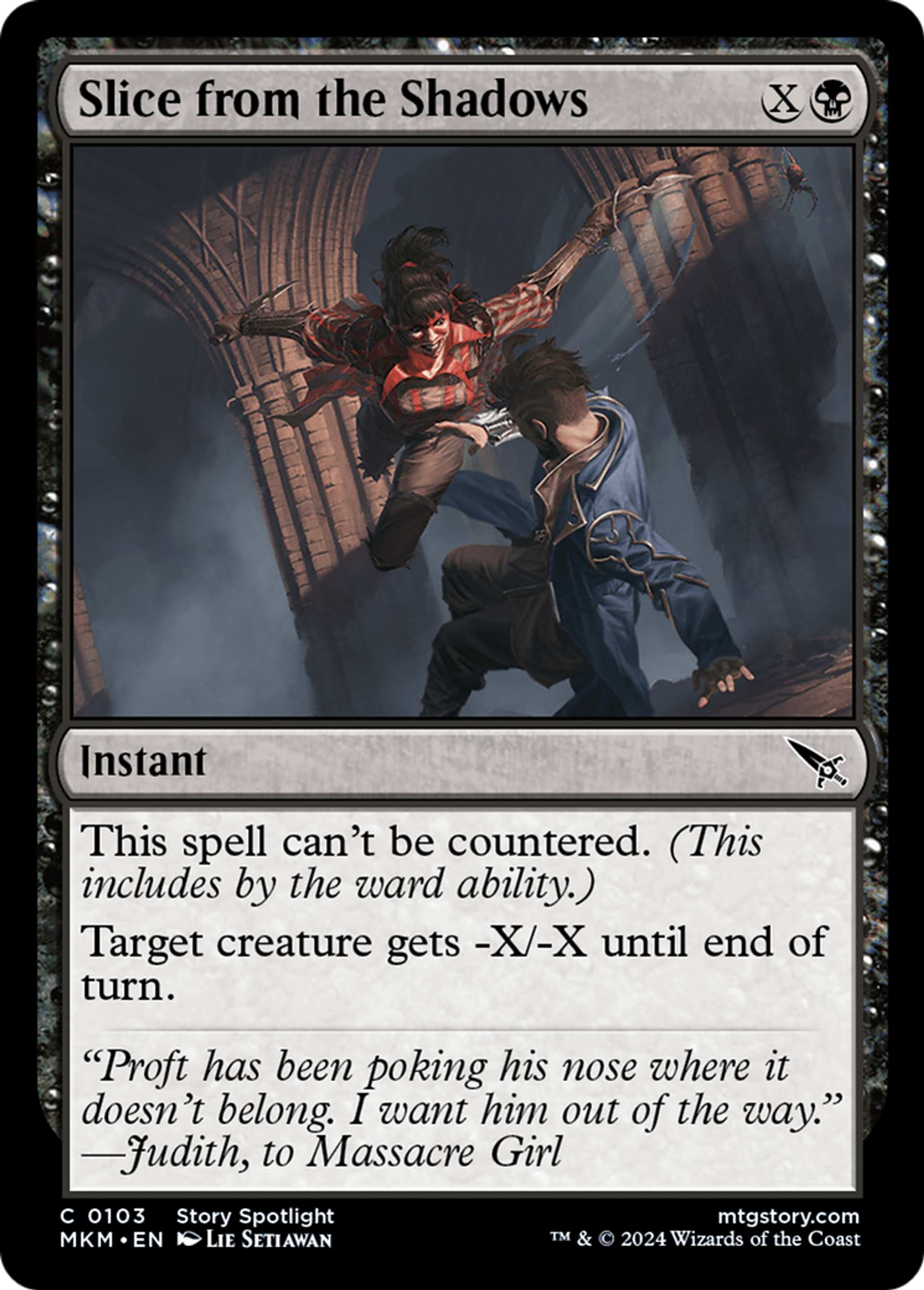 Slice from the Shadows — Murders at Karlov Manor — Magic: The Gathering