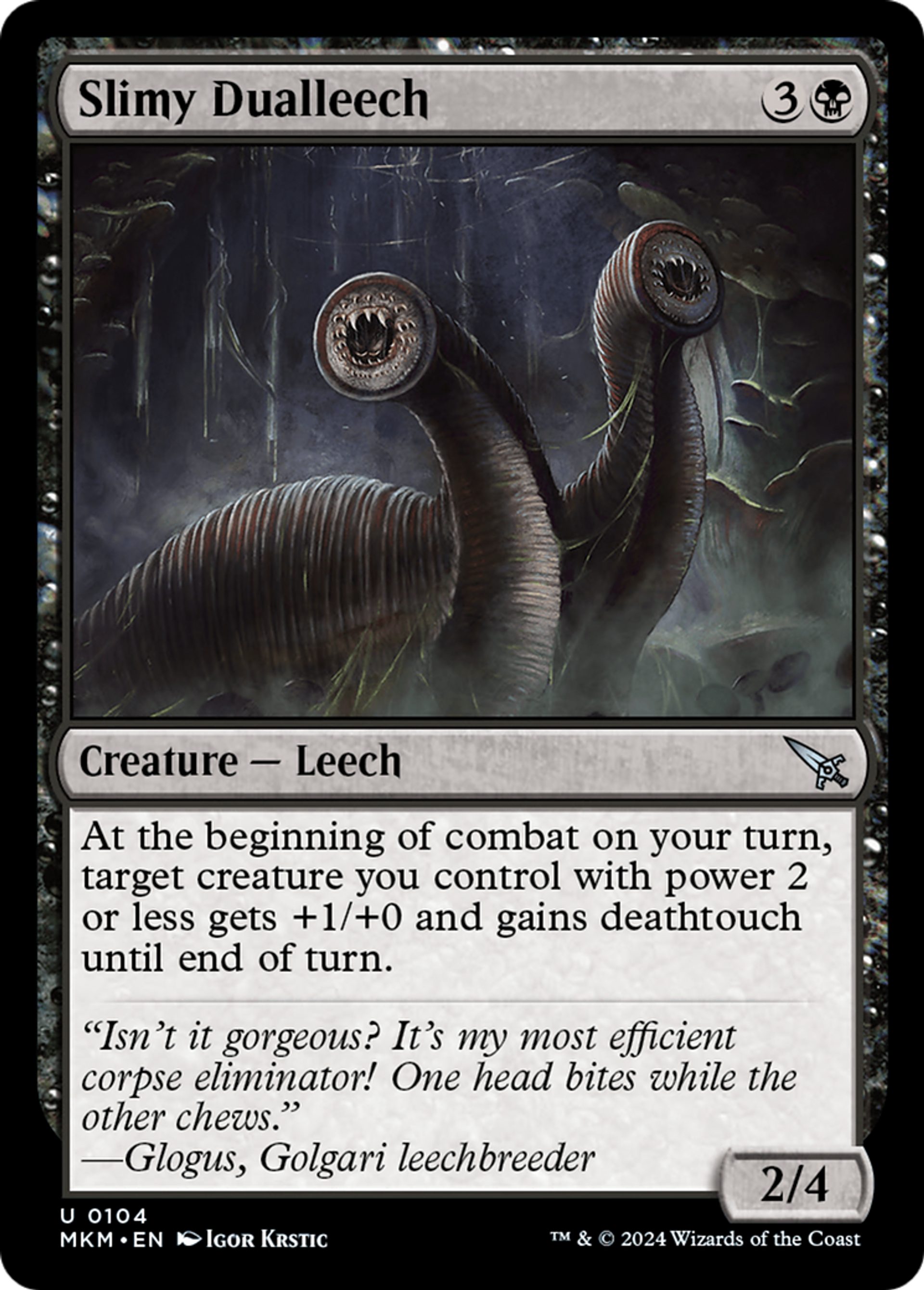 Slimy Dualleech — Murders at Karlov Manor — Magic: The Gathering