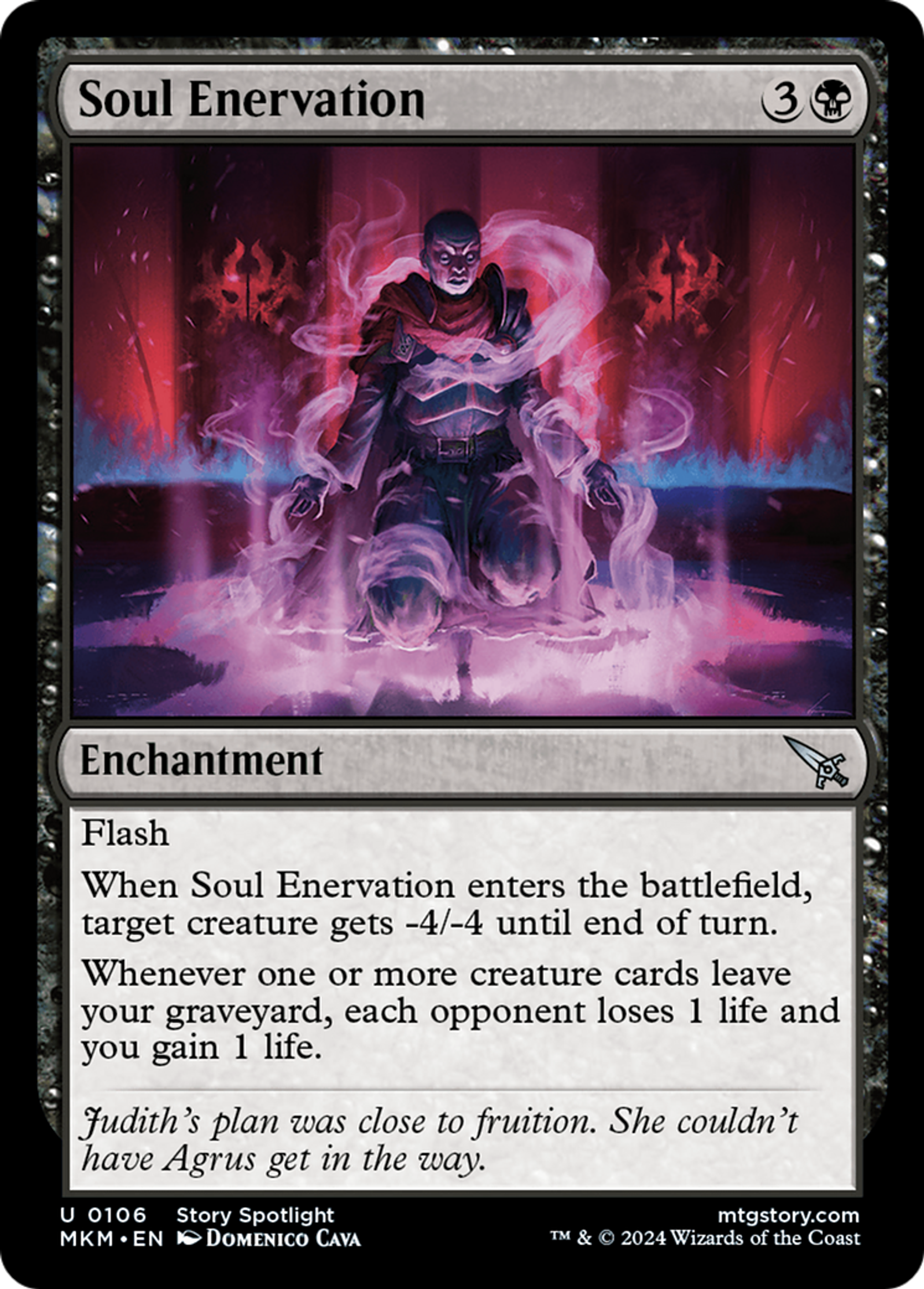 Soul Enervation — Murders at Karlov Manor — Magic: The Gathering