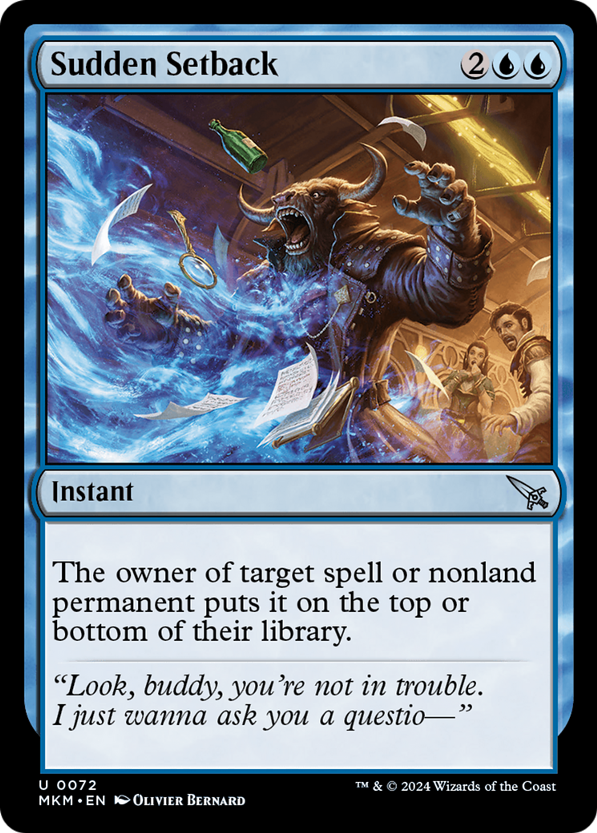 Sudden Setback — Murders at Karlov Manor — Magic: The Gathering
