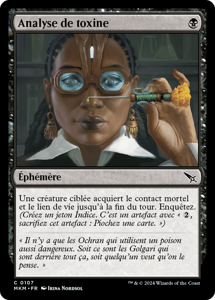 Analyse de toxine — Murders at Karlov Manor — Magic: The Gathering