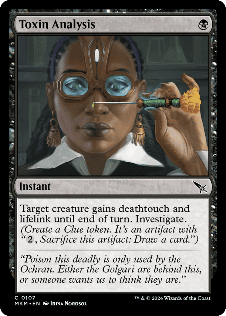 Toxin Analysis — Murders at Karlov Manor — Magic: The Gathering