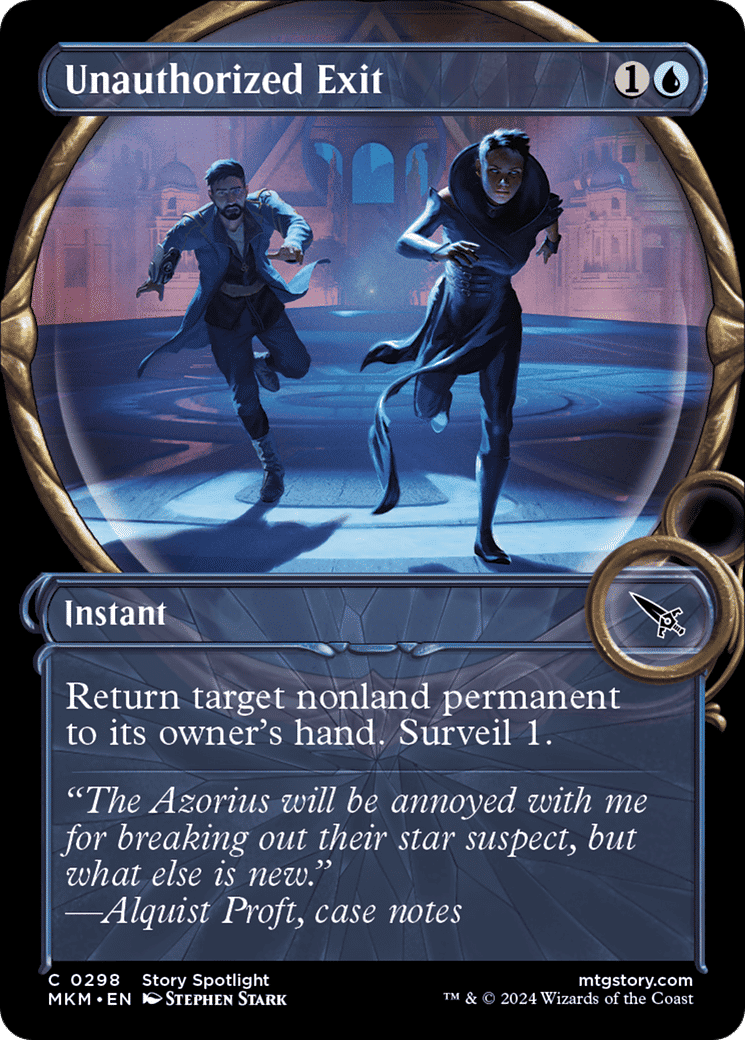 Unauthorized Exit — Murders at Karlov Manor — Magic: The Gathering
