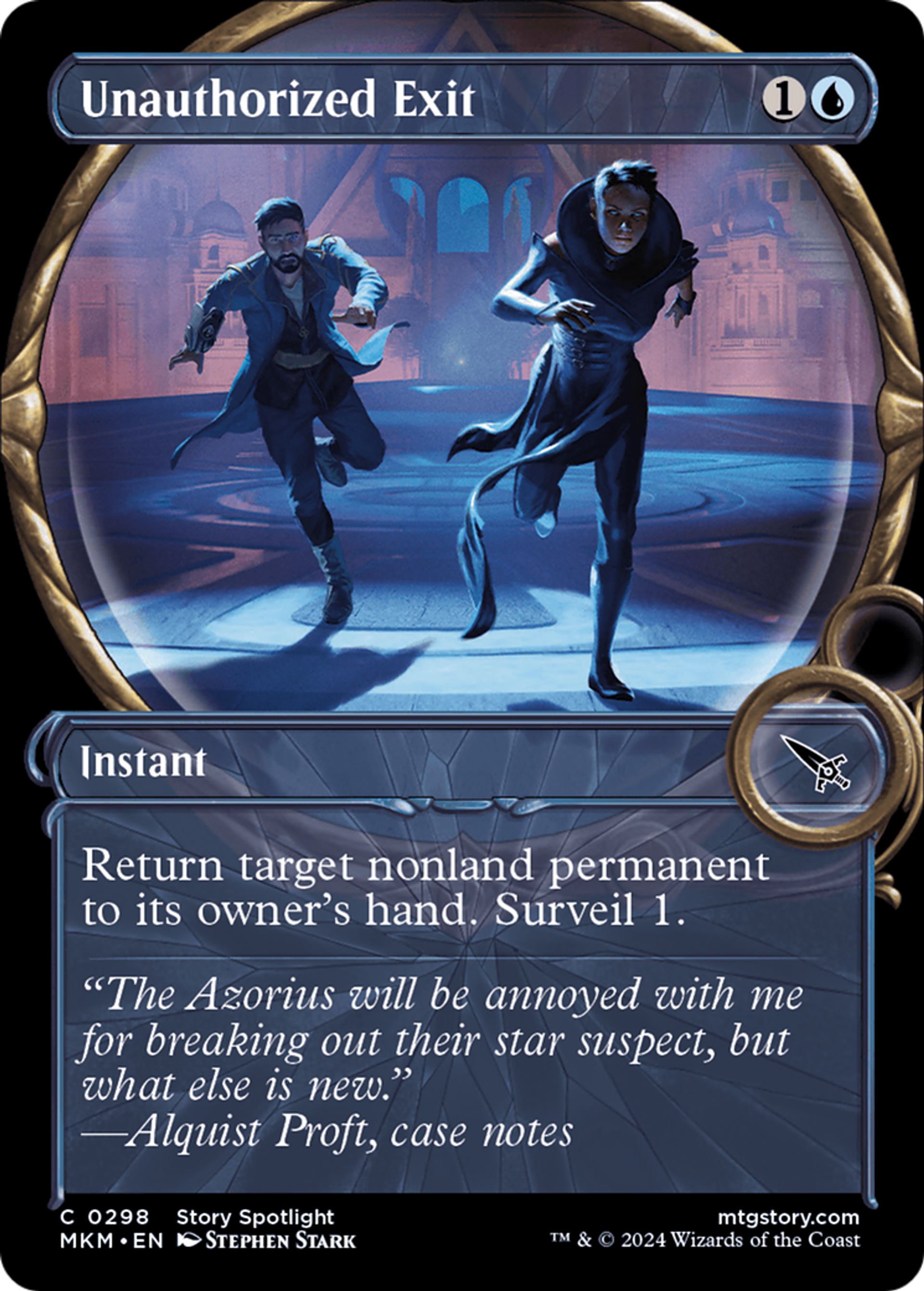 Unauthorized Exit — Murders at Karlov Manor — Magic: The Gathering