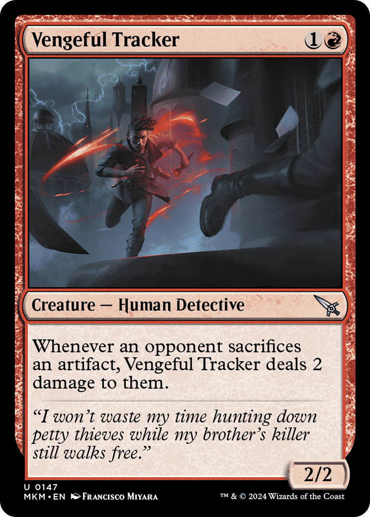Vengeful Tracker — Murders at Karlov Manor — Magic: The Gathering
