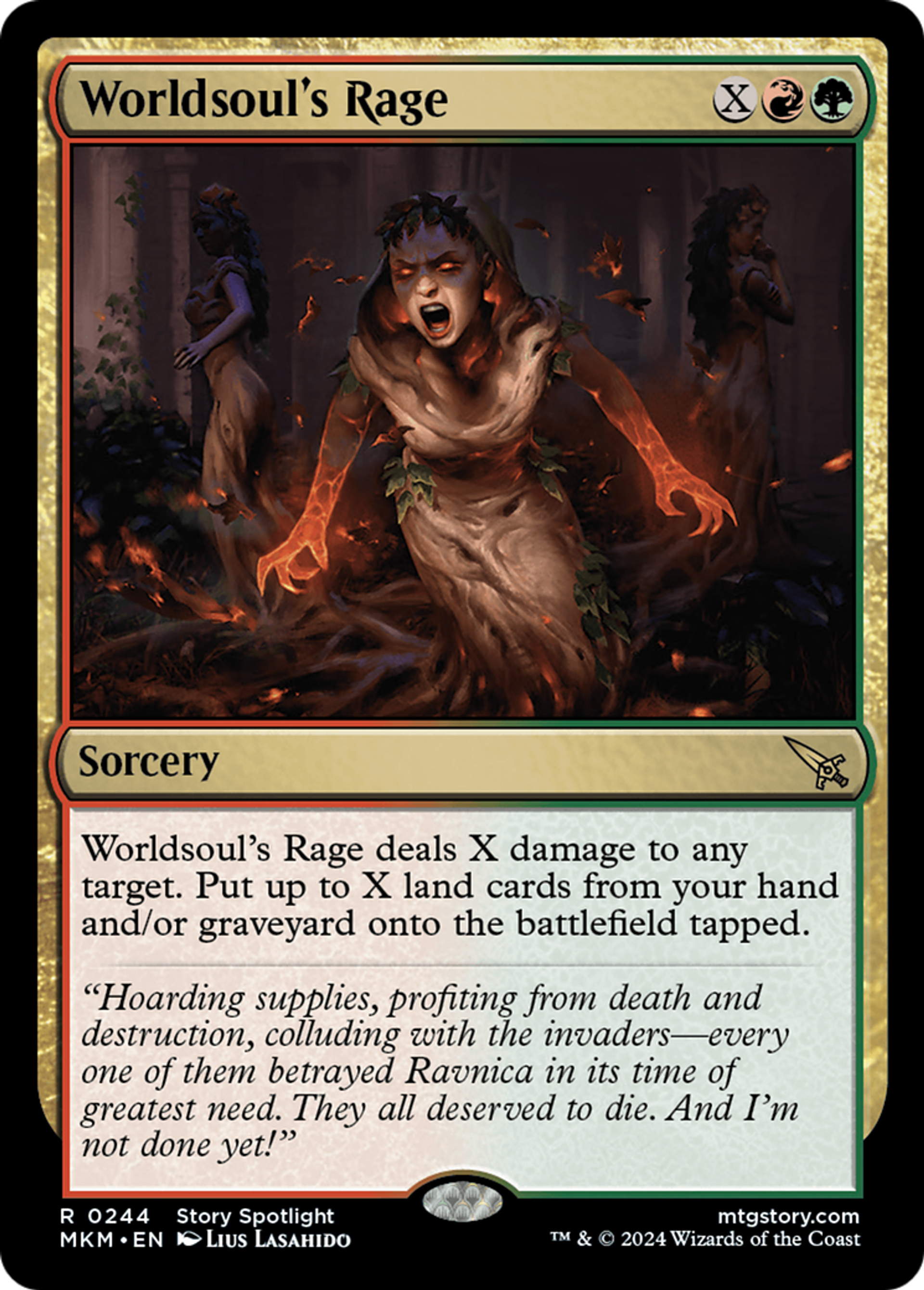 Rage selon l'Âme du monde — Murders at Karlov Manor — Magic: The Gathering