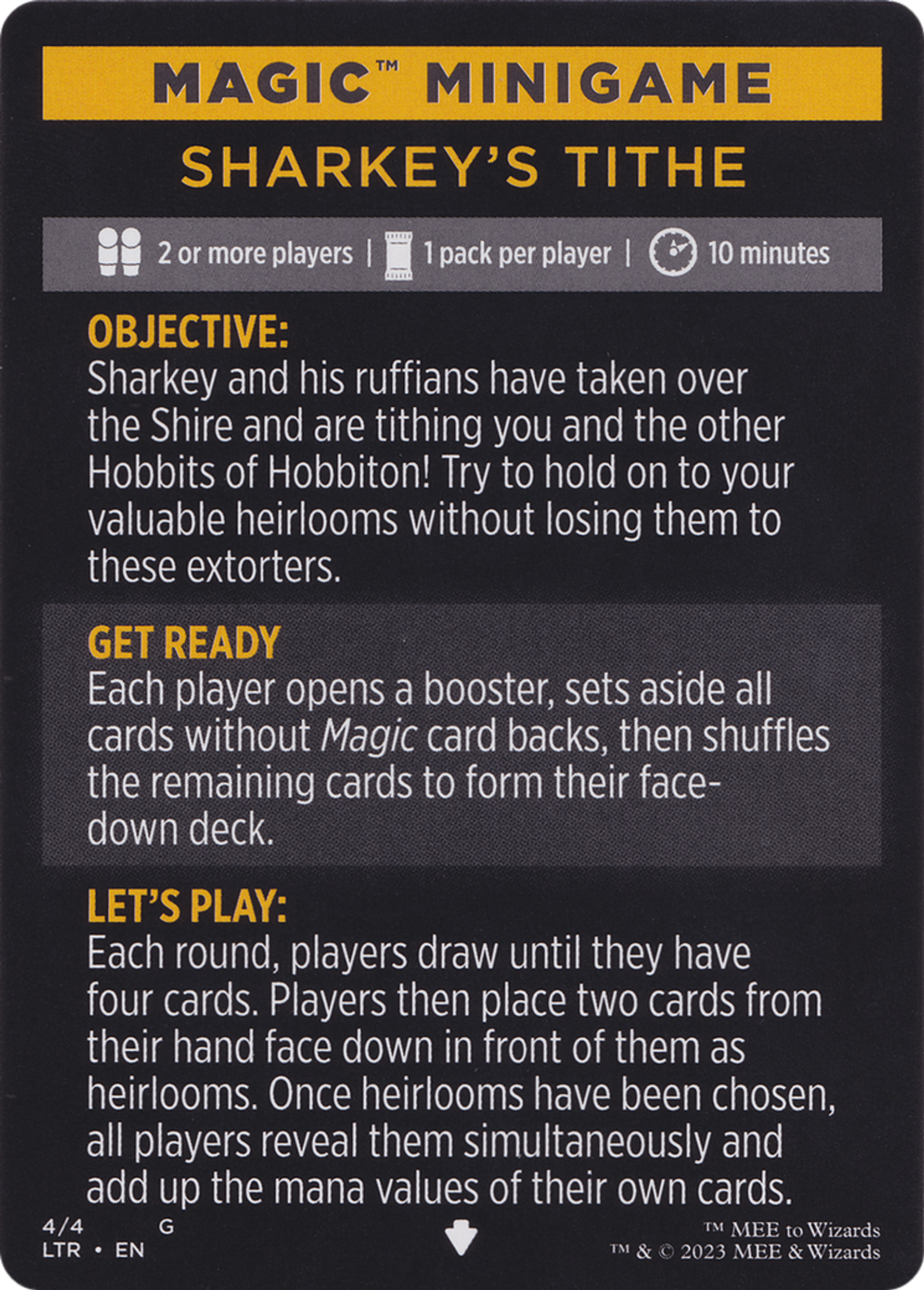 Single card