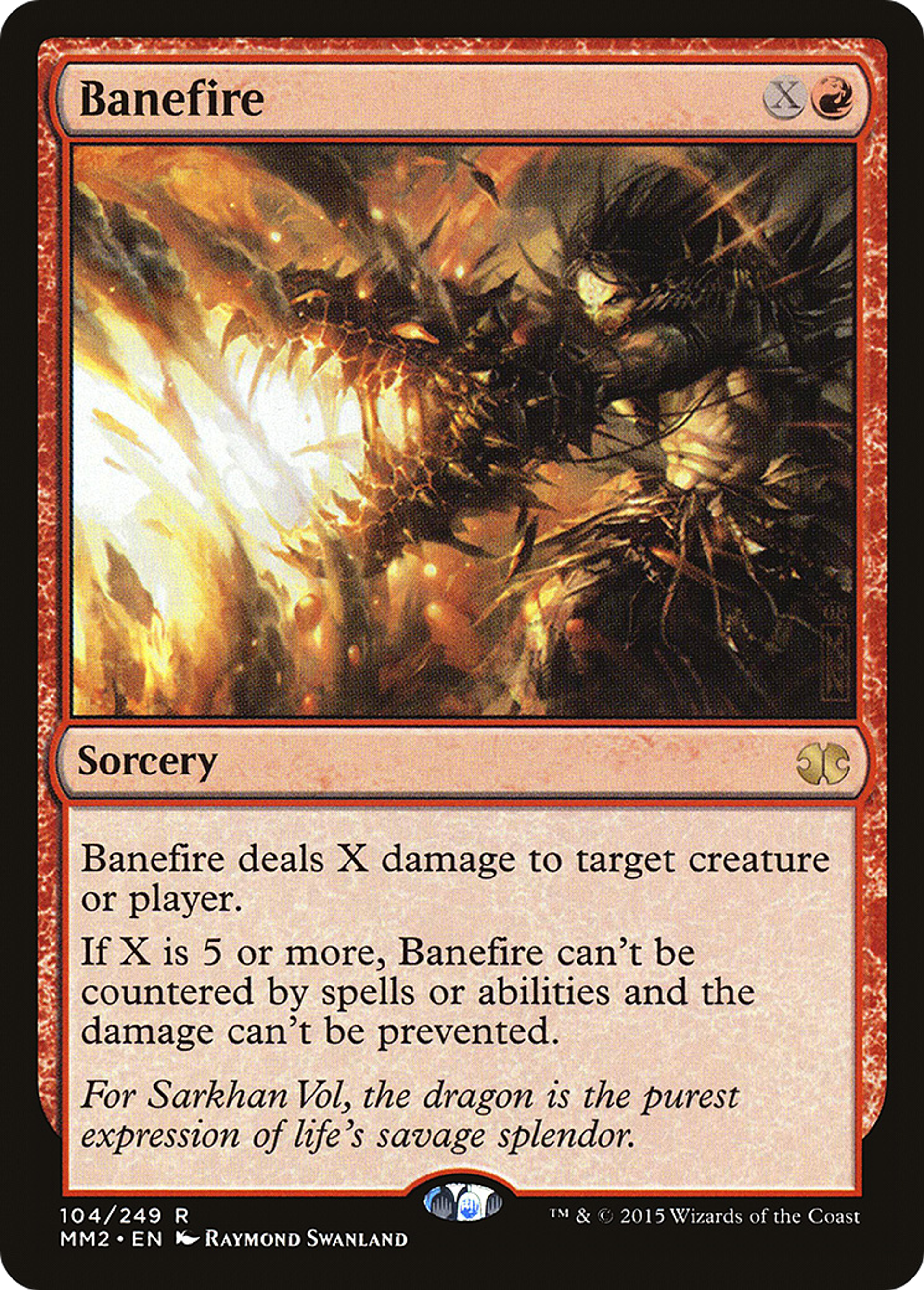 Banefire — Modern Masters 2015 — Magic: The Gathering