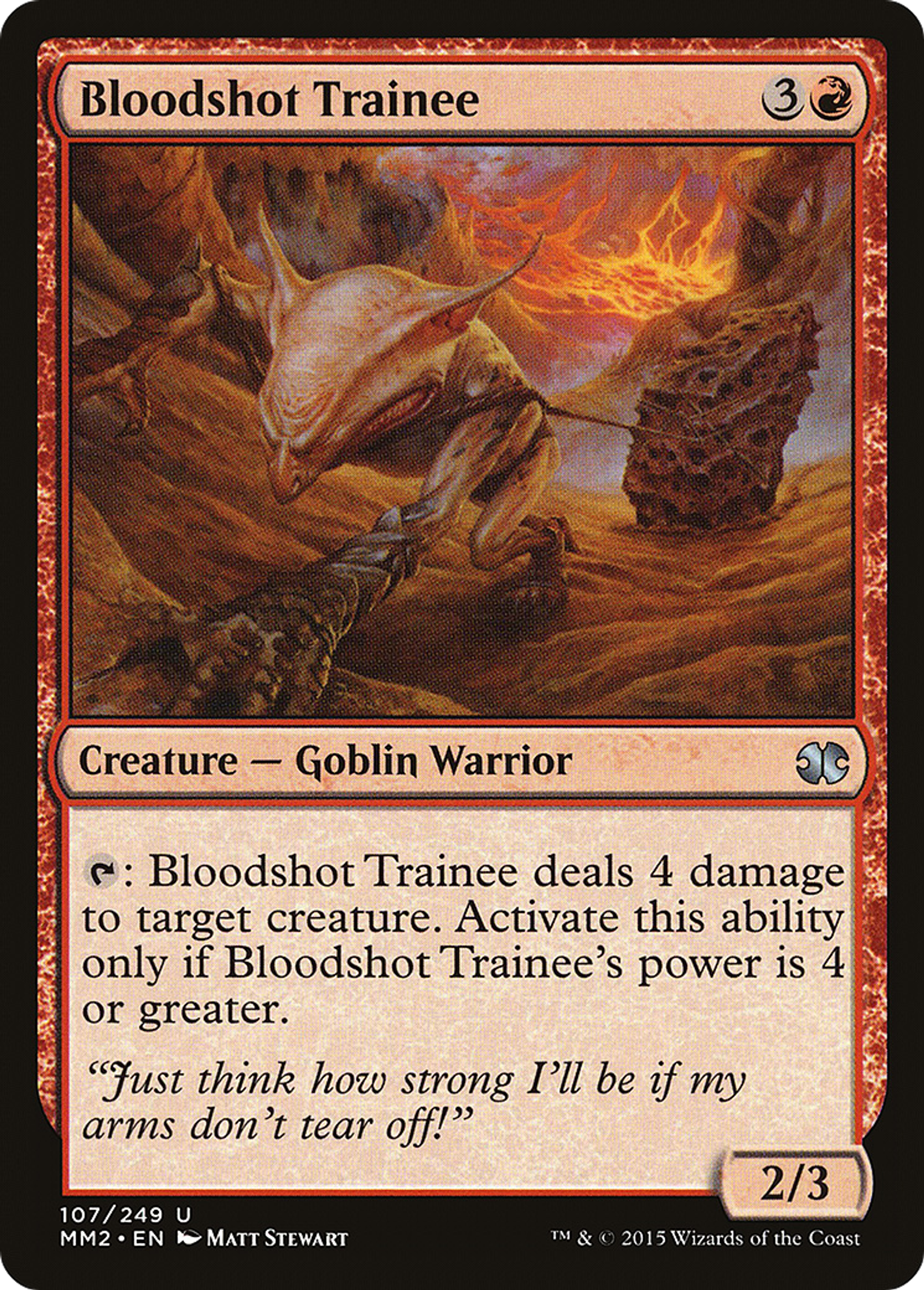 Bloodshot Trainee — Modern Masters 2015 — Magic: The Gathering