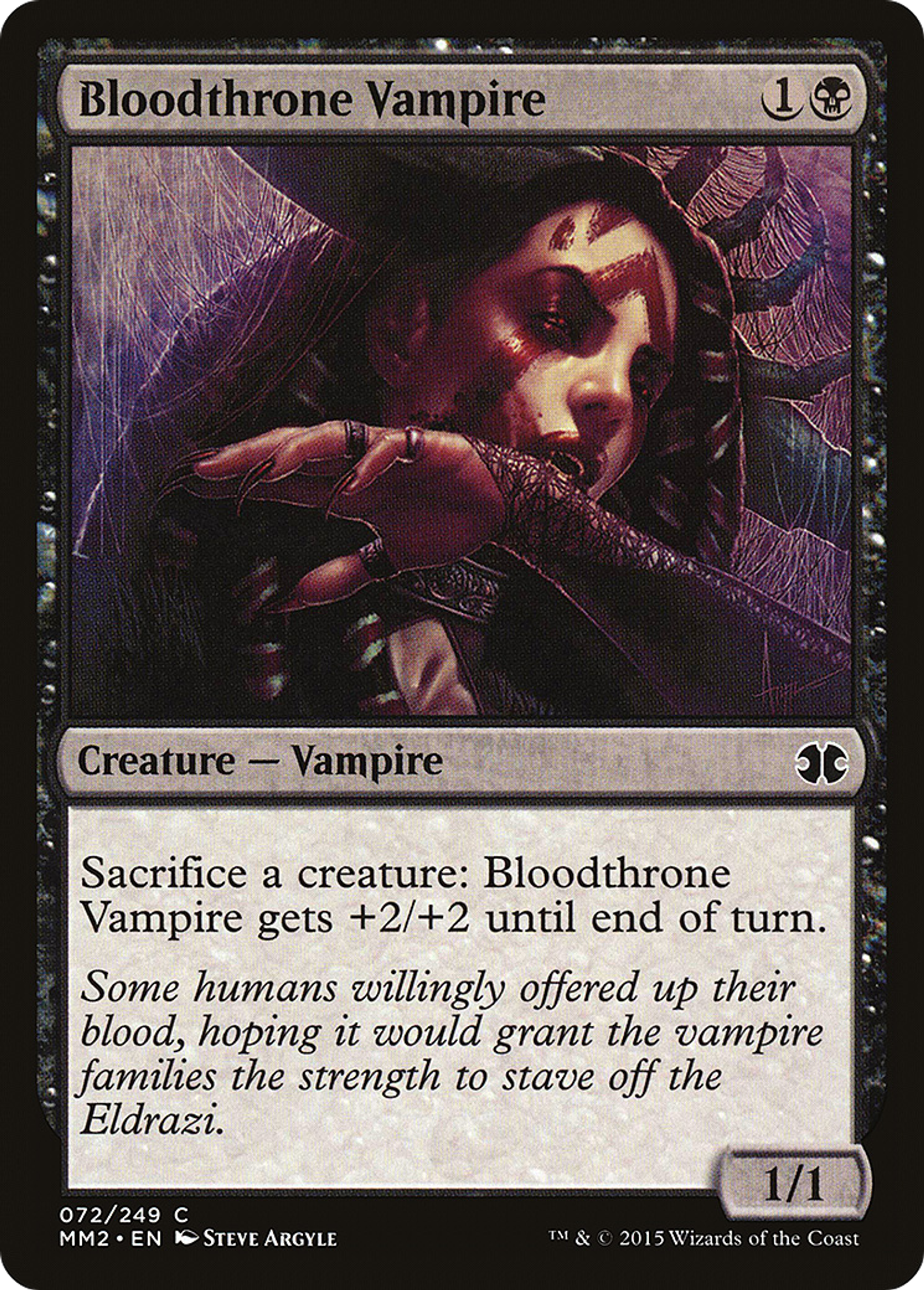 Bloodthrone Vampire — Modern Masters 2015 — Magic: The Gathering