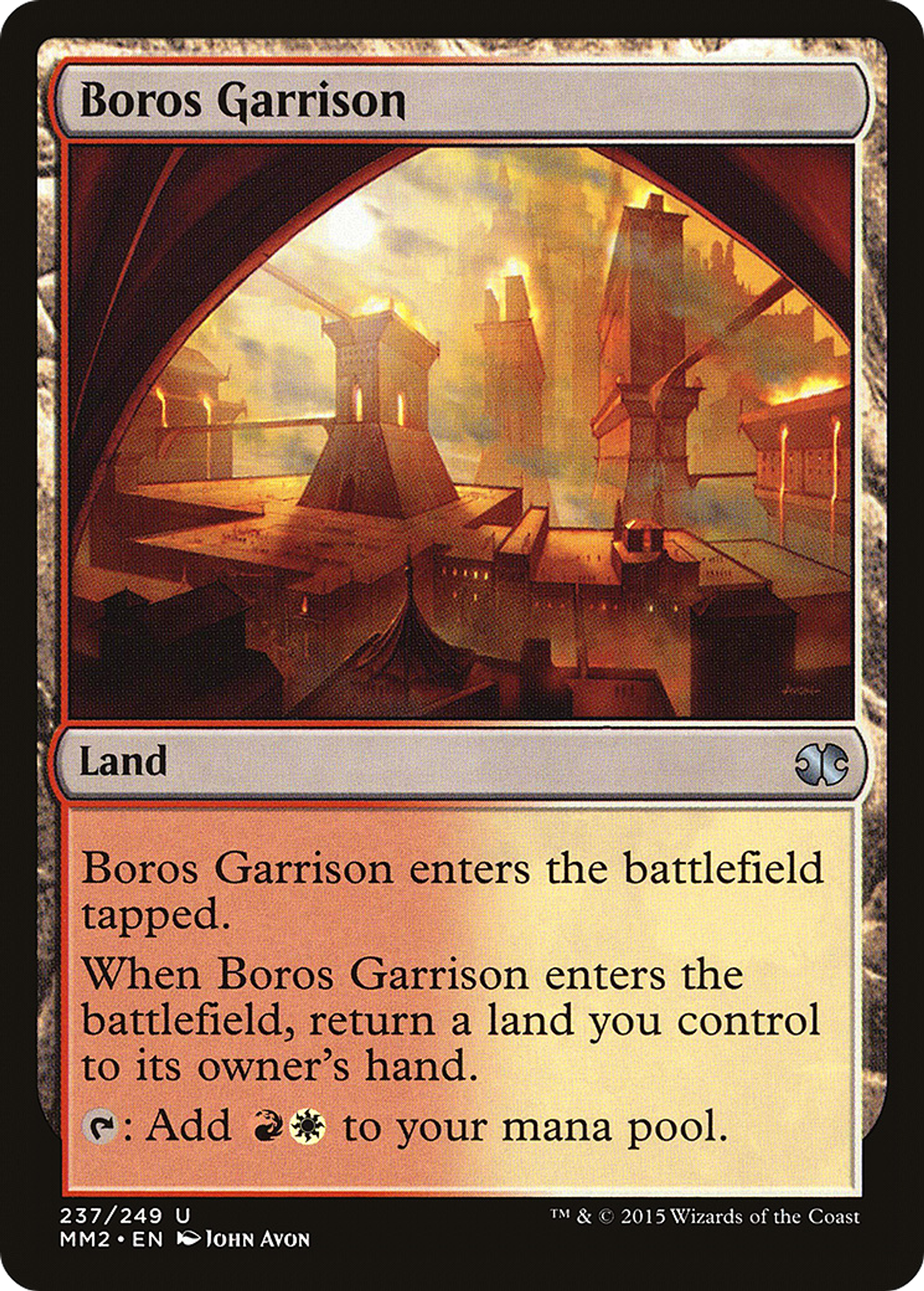 Boros Garrison — Modern Masters 2015 — Magic: The Gathering