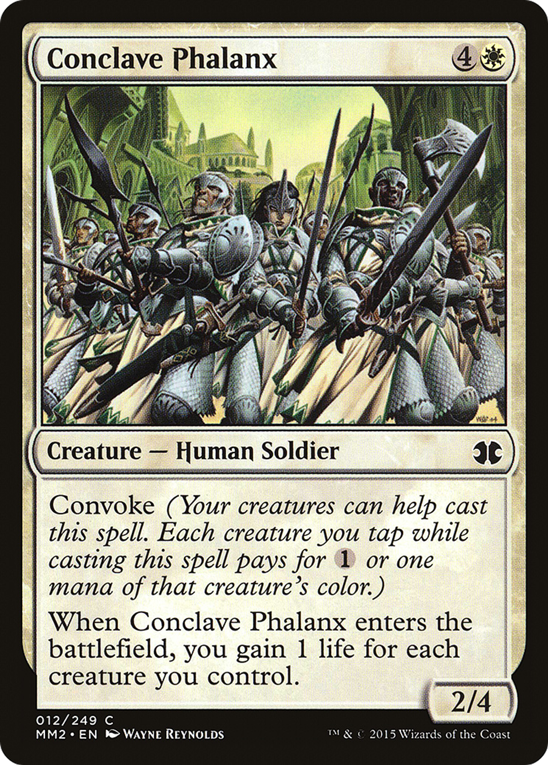 Conclave Phalanx — Modern Masters 2015 — Magic: The Gathering