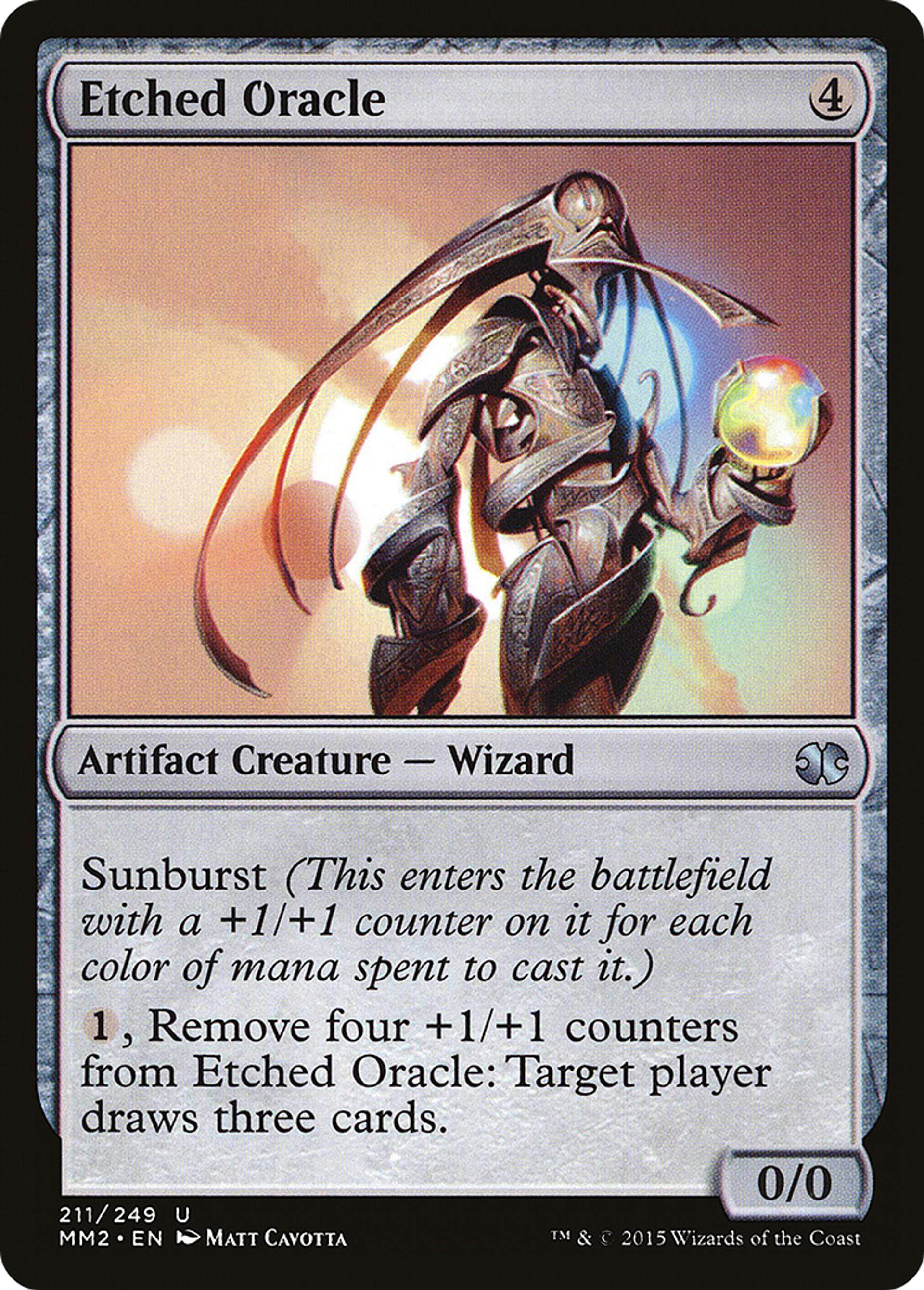 Etched Oracle — Modern Masters 2015 — Magic: The Gathering