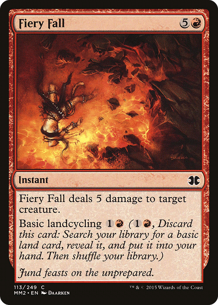 Fiery Fall — Modern Masters 2015 — Magic: The Gathering
