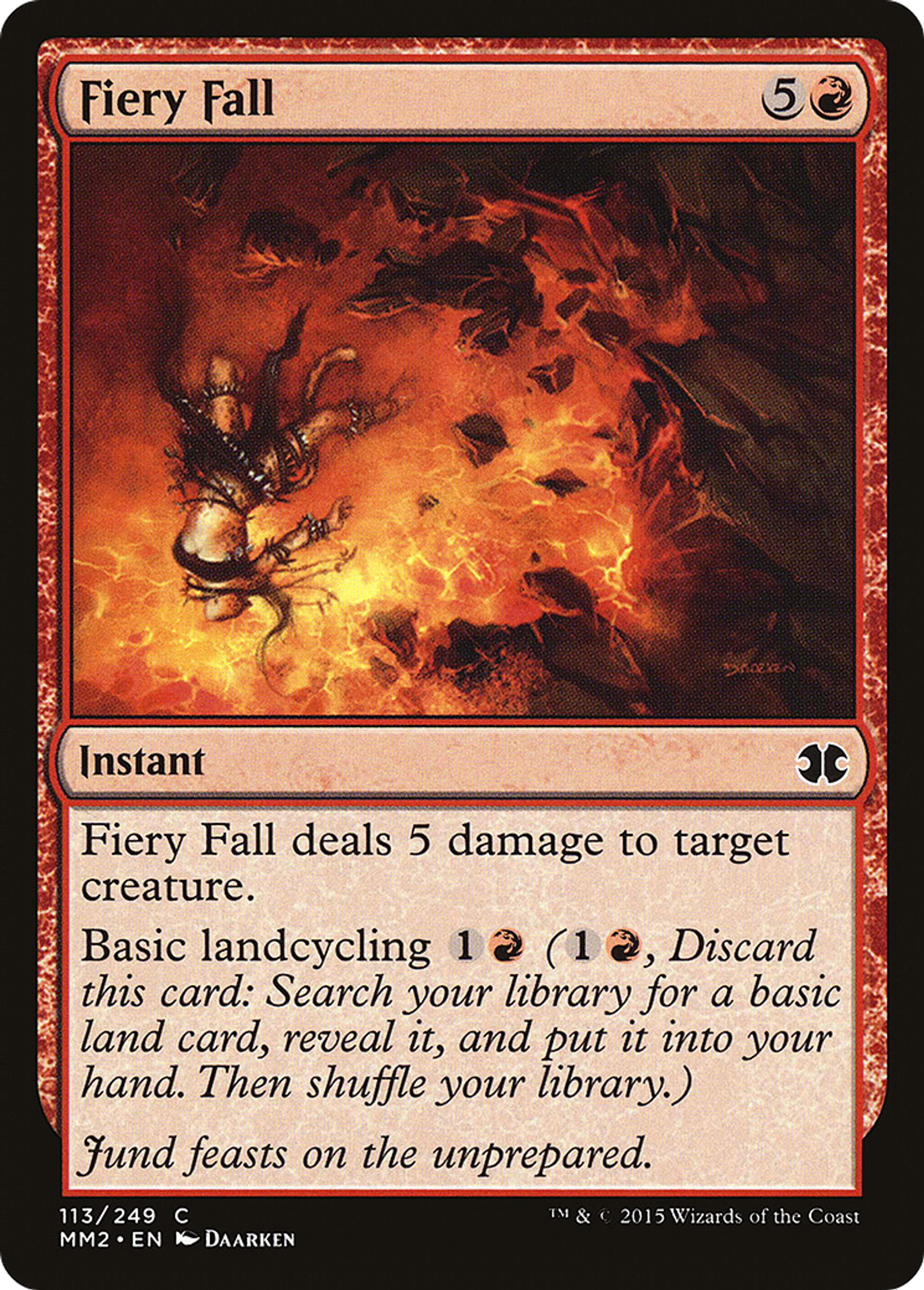 Fiery Fall — Modern Masters 2015 — Magic: The Gathering