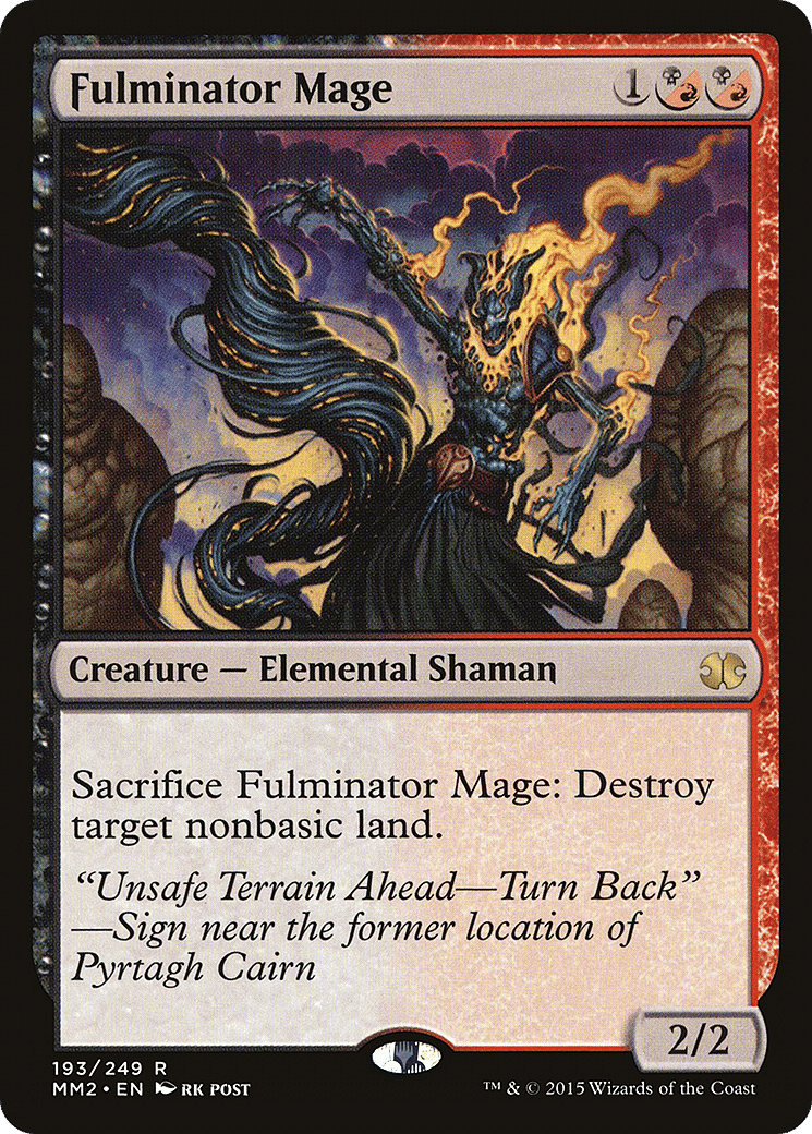 Fulminator Mage — Modern Masters 2015 — Magic: The Gathering