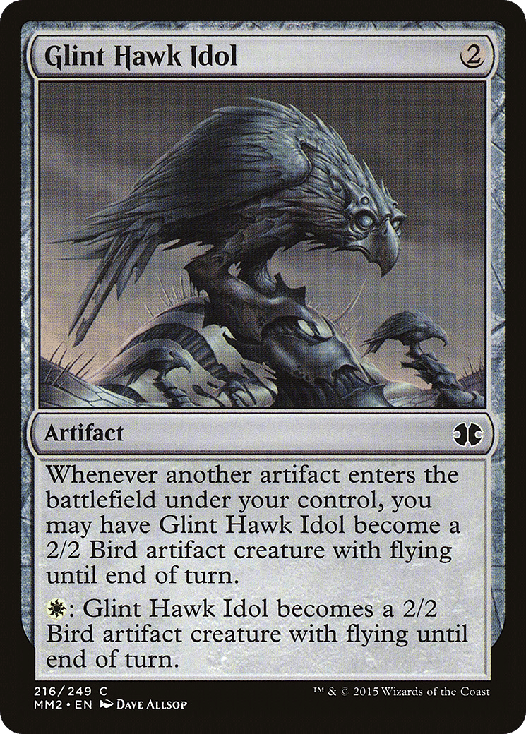 Glint Hawk Idol — Modern Masters 2015 — Magic: The Gathering
