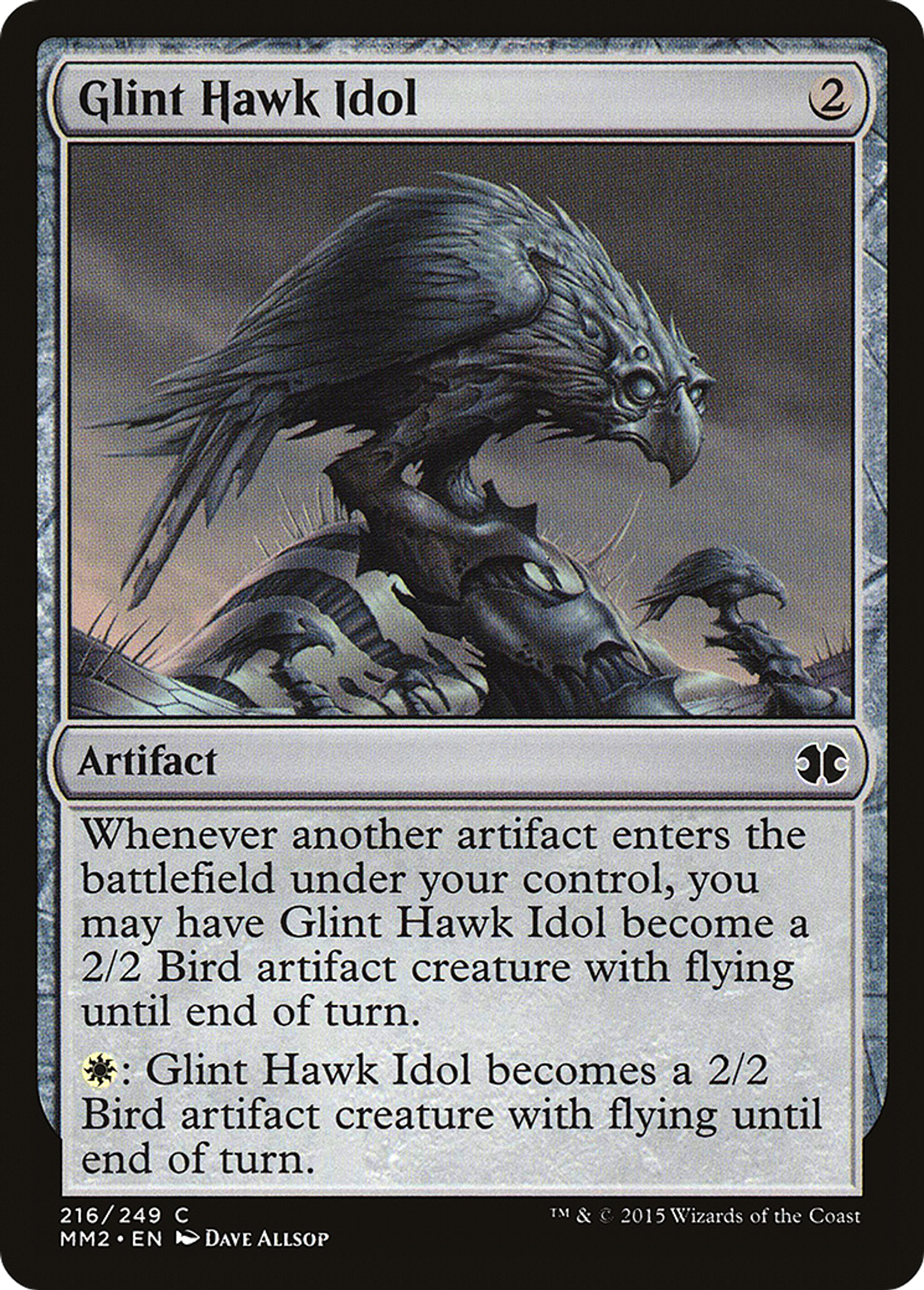 Glint Hawk Idol — Modern Masters 2015 — Magic: The Gathering
