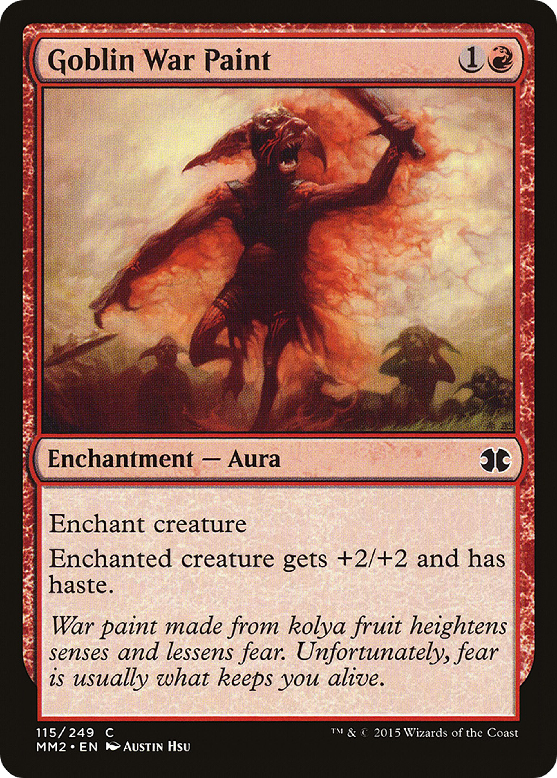 Goblin War Paint — Modern Masters 2015 — Magic: The Gathering