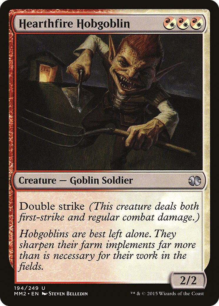 Hearthfire Hobgoblin — Modern Masters 2015 — Magic: The Gathering