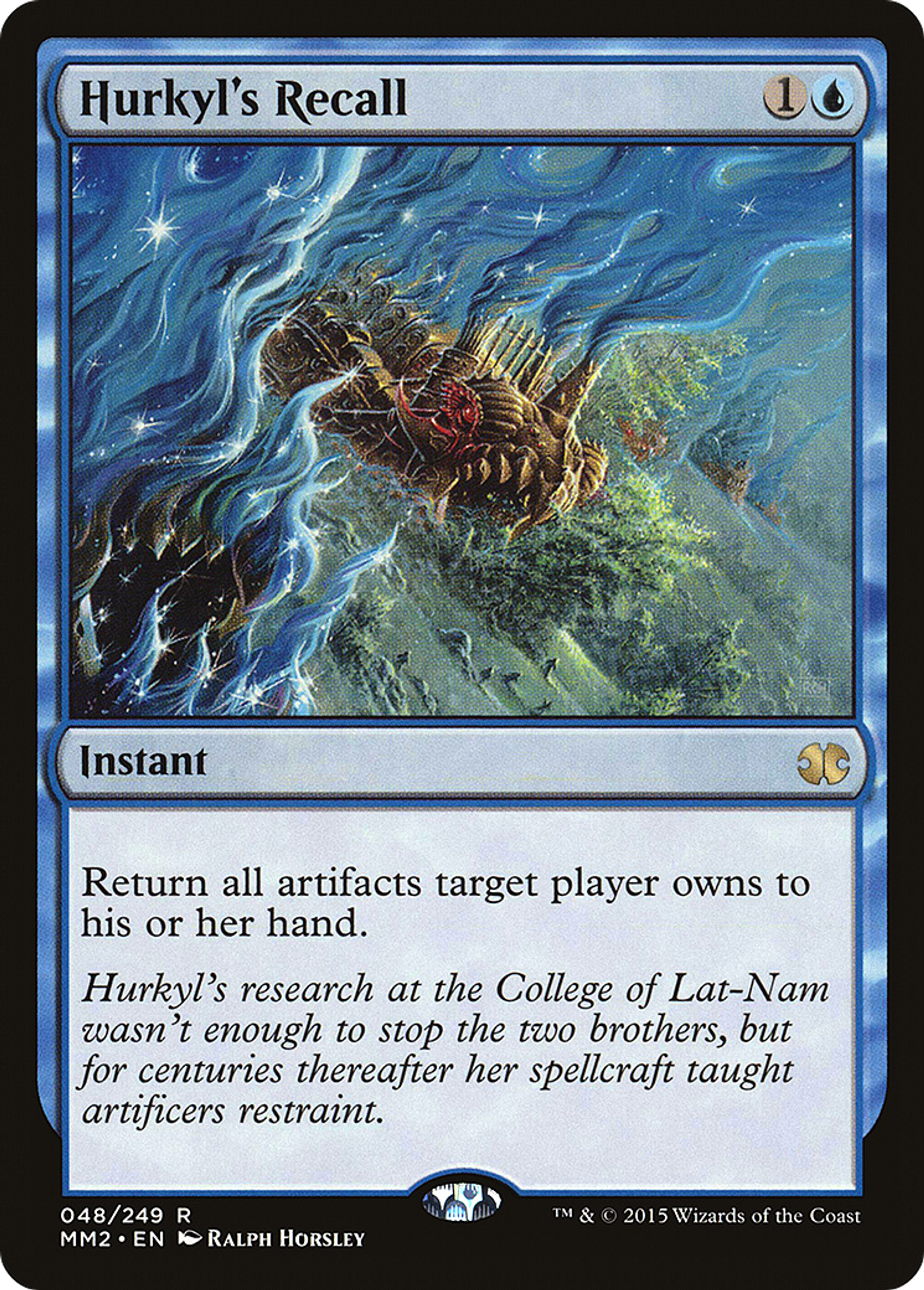 Hurkyl's Recall — Modern Masters 2015 — Magic: The Gathering