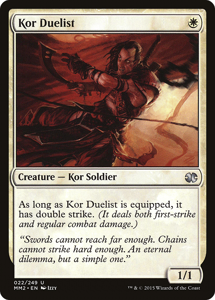 Kor Duelist — Modern Masters 2015 — Magic: The Gathering