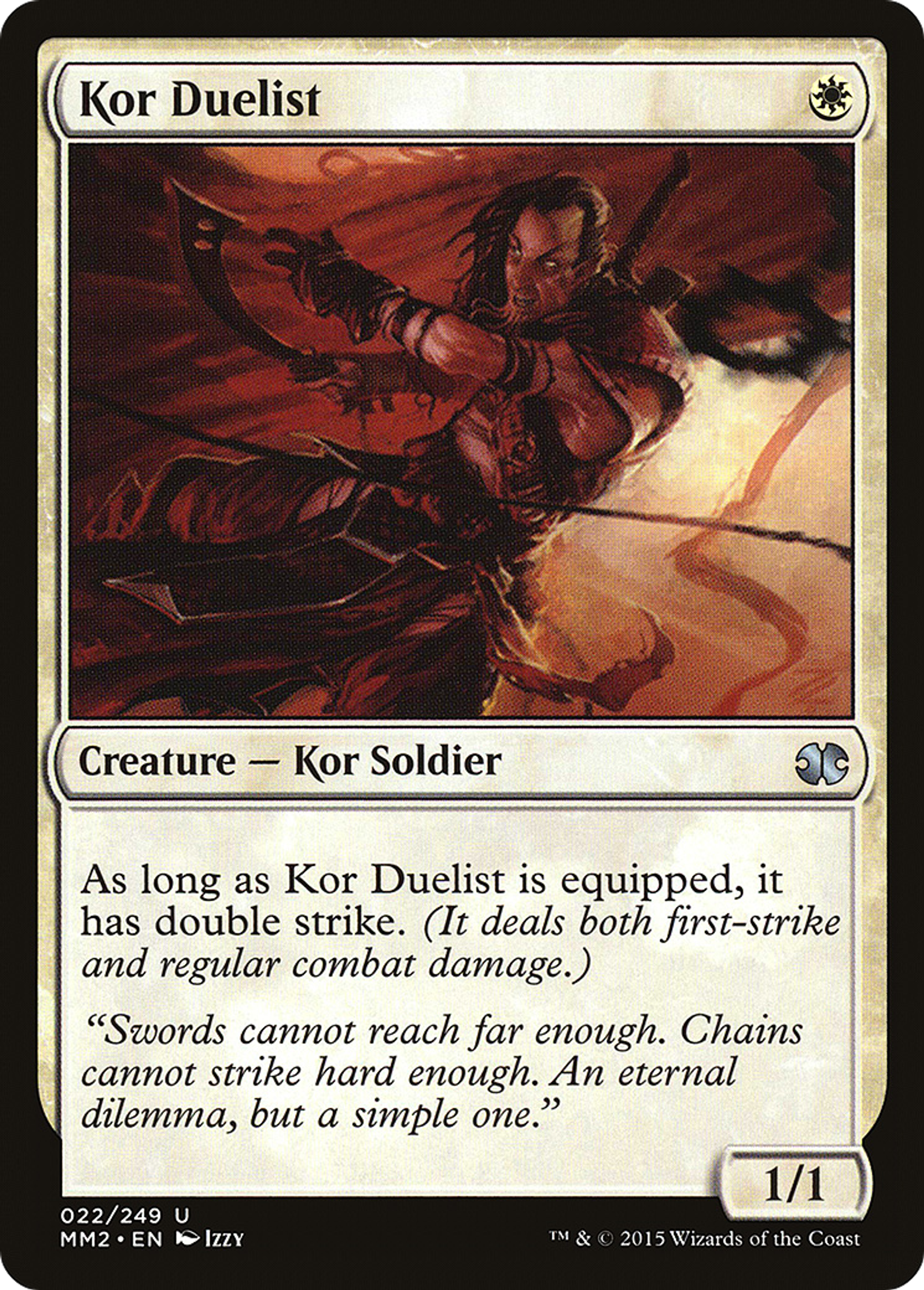 Kor Duelist — Modern Masters 2015 — Magic: The Gathering