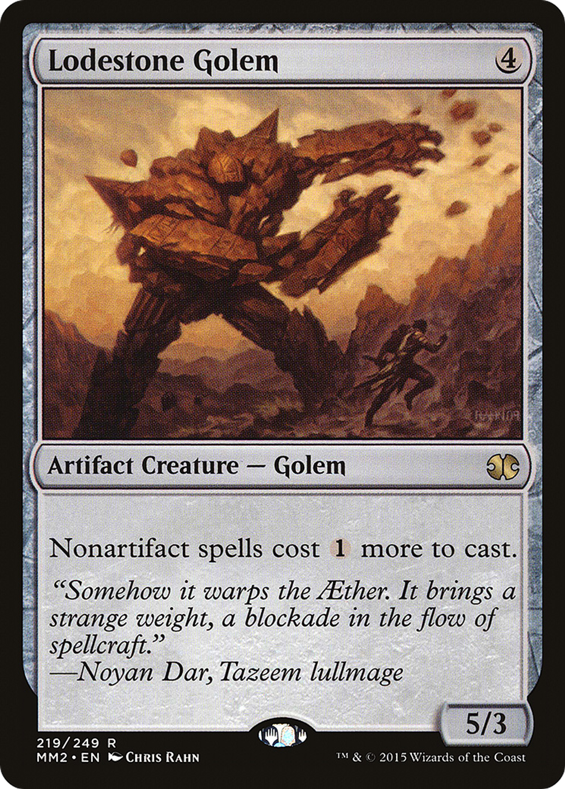 Lodestone Golem — Modern Masters 2015 — Magic: The Gathering