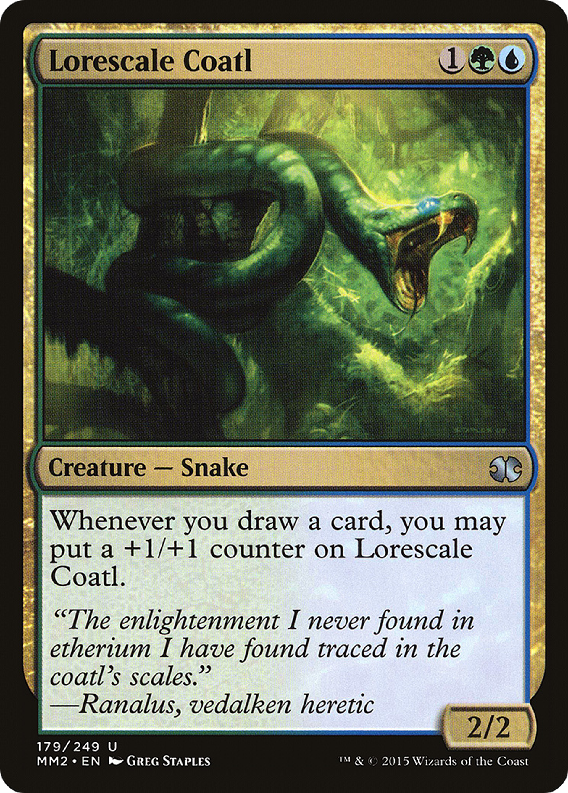 Lorescale Coatl — Modern Masters 2015 — Magic: The Gathering
