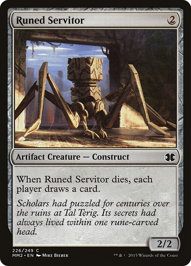 Runed Servitor — Modern Masters 2015 — Magic: The Gathering