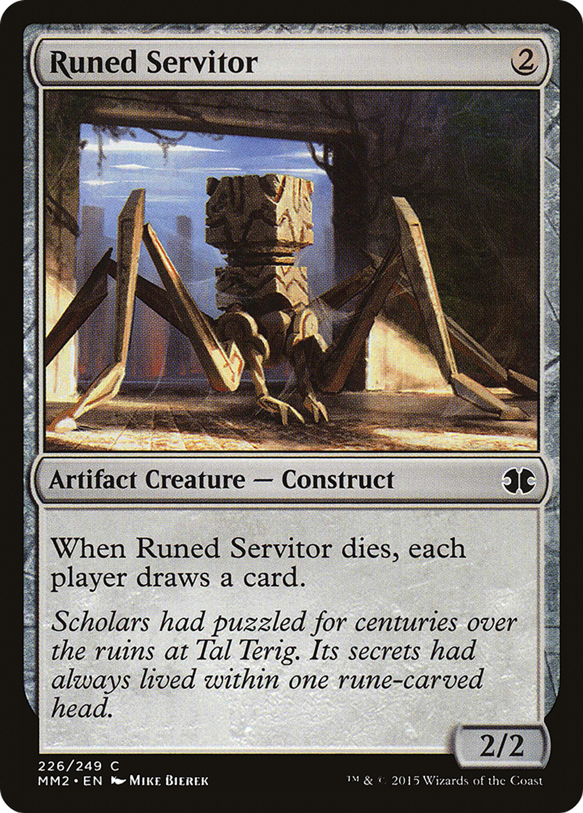 Runed Servitor — Modern Masters 2015 — Magic: The Gathering