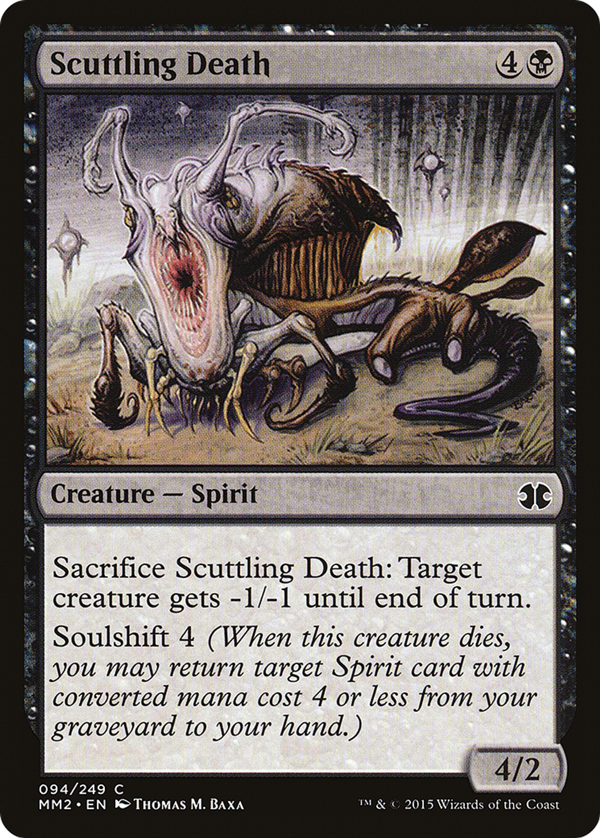 Scuttling Death — Modern Masters 2015 — Magic: The Gathering