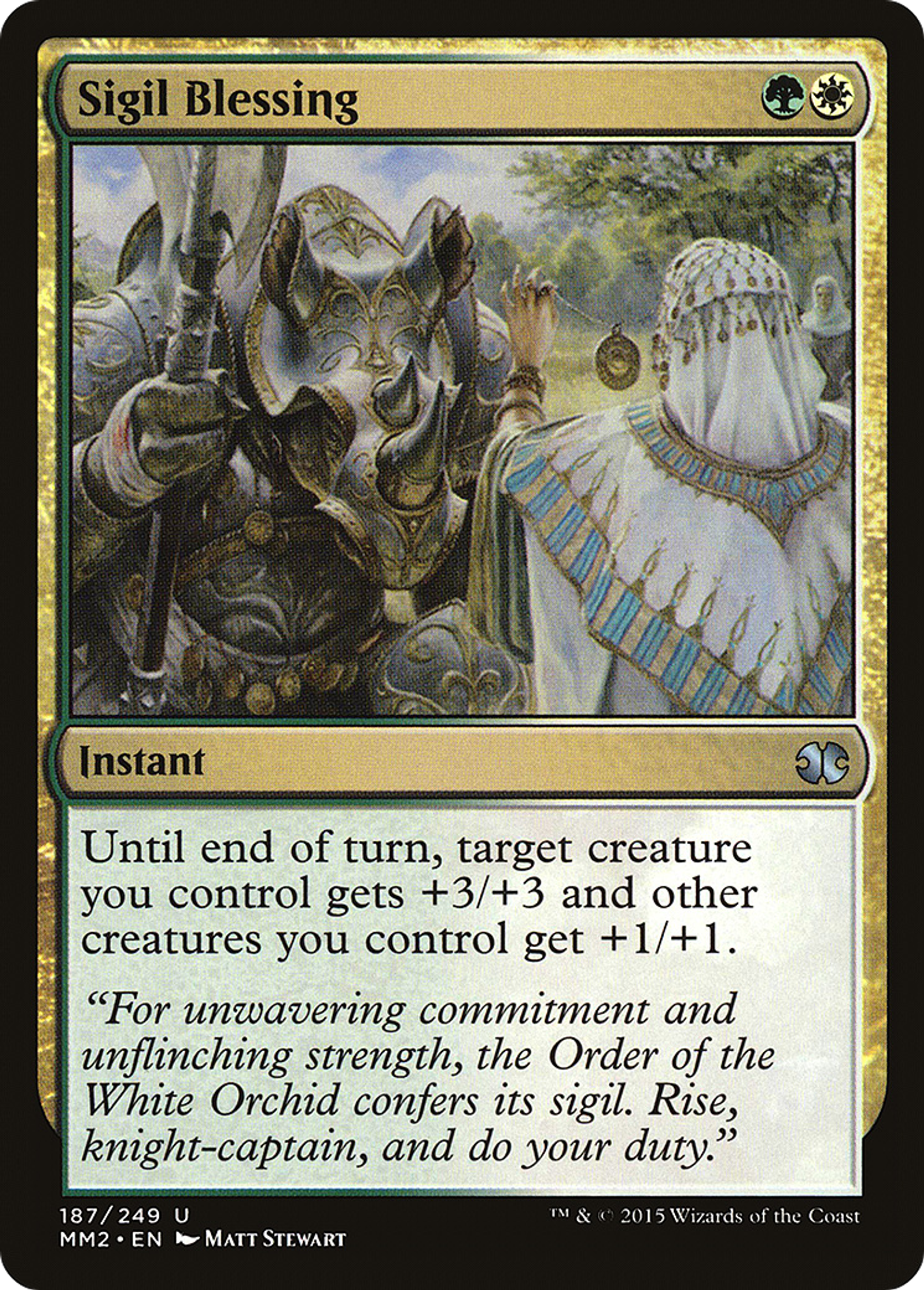 Sigil Blessing — Modern Masters 2015 — Magic: The Gathering