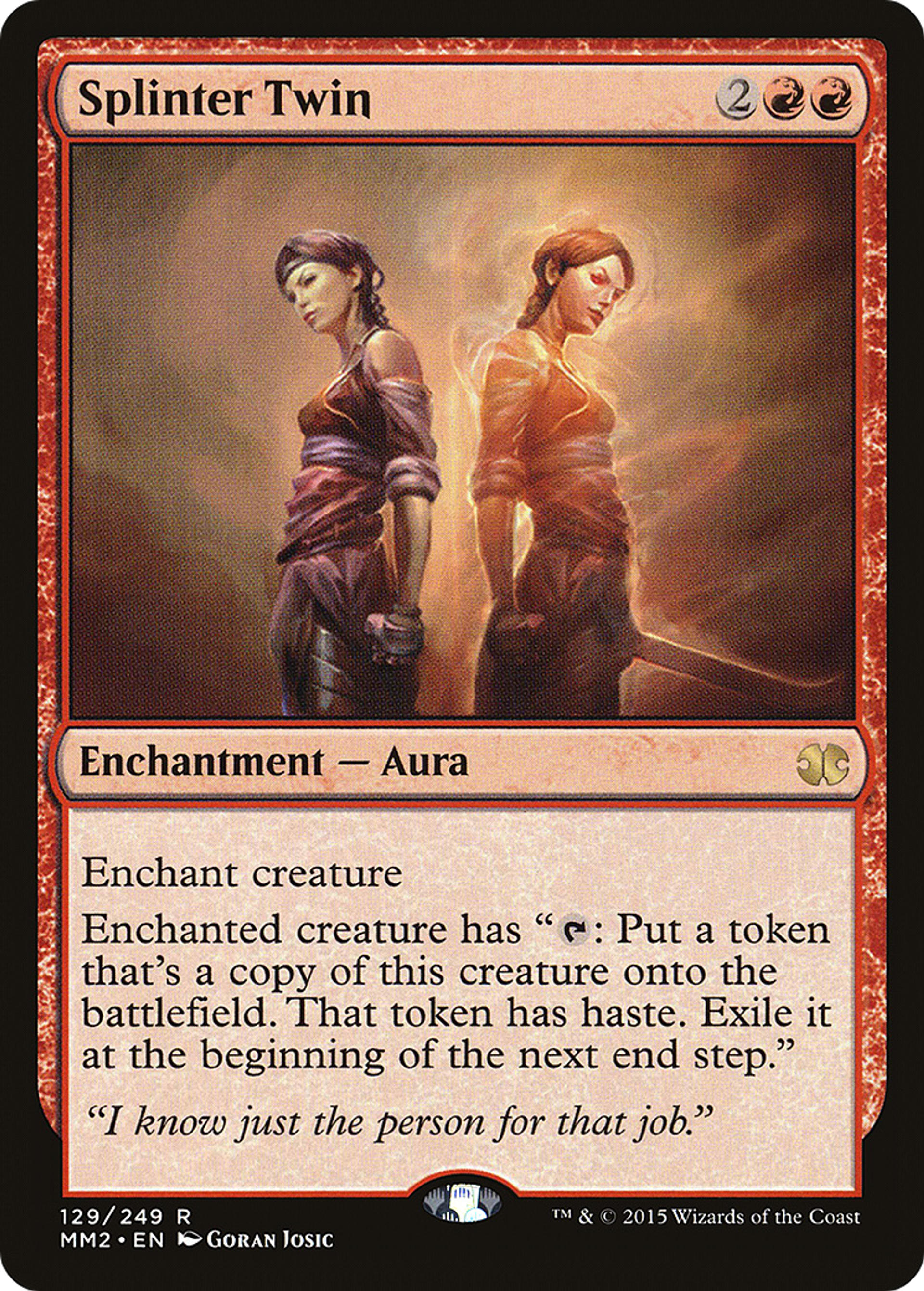 Jumeau par scission — Modern Masters 2015 — Magic: The Gathering